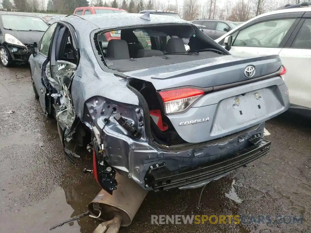 3 Photograph of a damaged car JTDS4MCE6MJ077693 TOYOTA COROLLA 2021