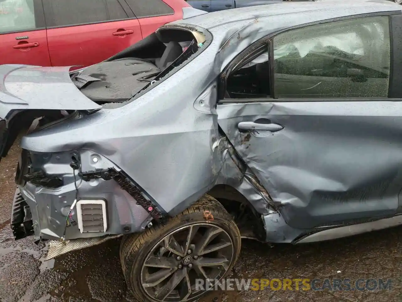 9 Photograph of a damaged car JTDS4MCE6MJ077693 TOYOTA COROLLA 2021