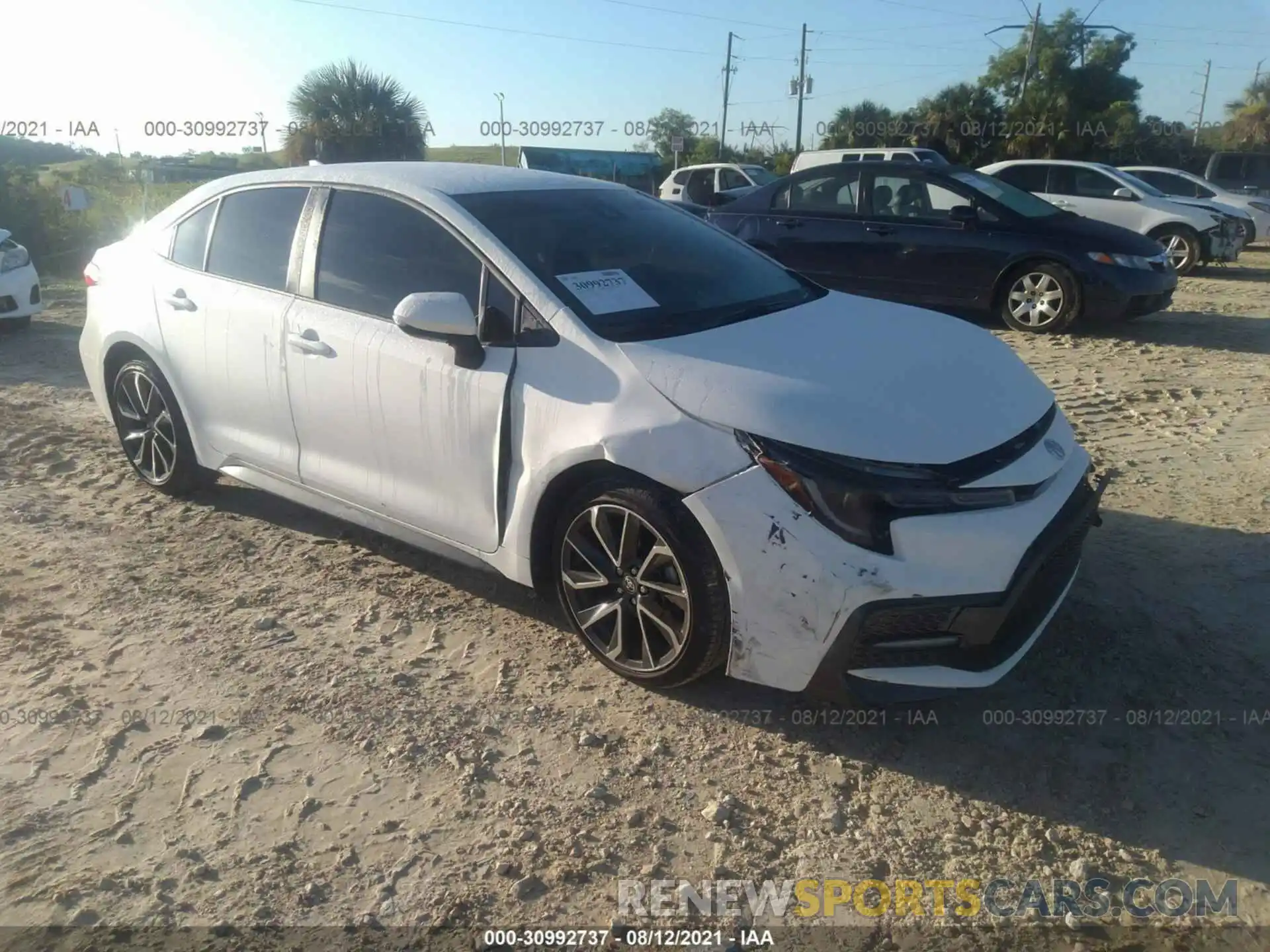 1 Photograph of a damaged car JTDS4MCE6MJ079315 TOYOTA COROLLA 2021