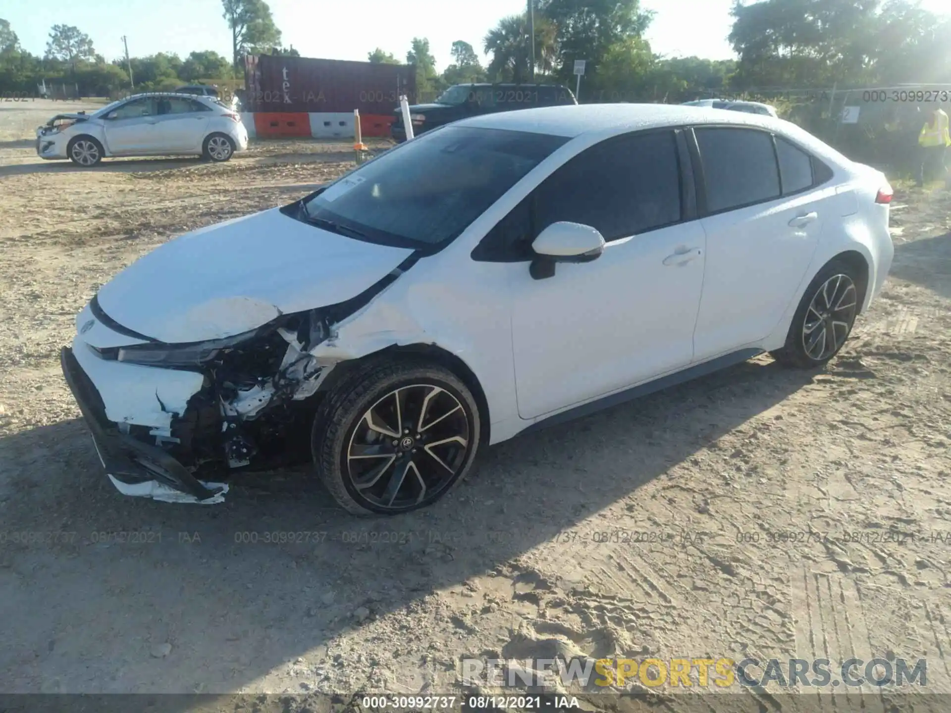 2 Photograph of a damaged car JTDS4MCE6MJ079315 TOYOTA COROLLA 2021