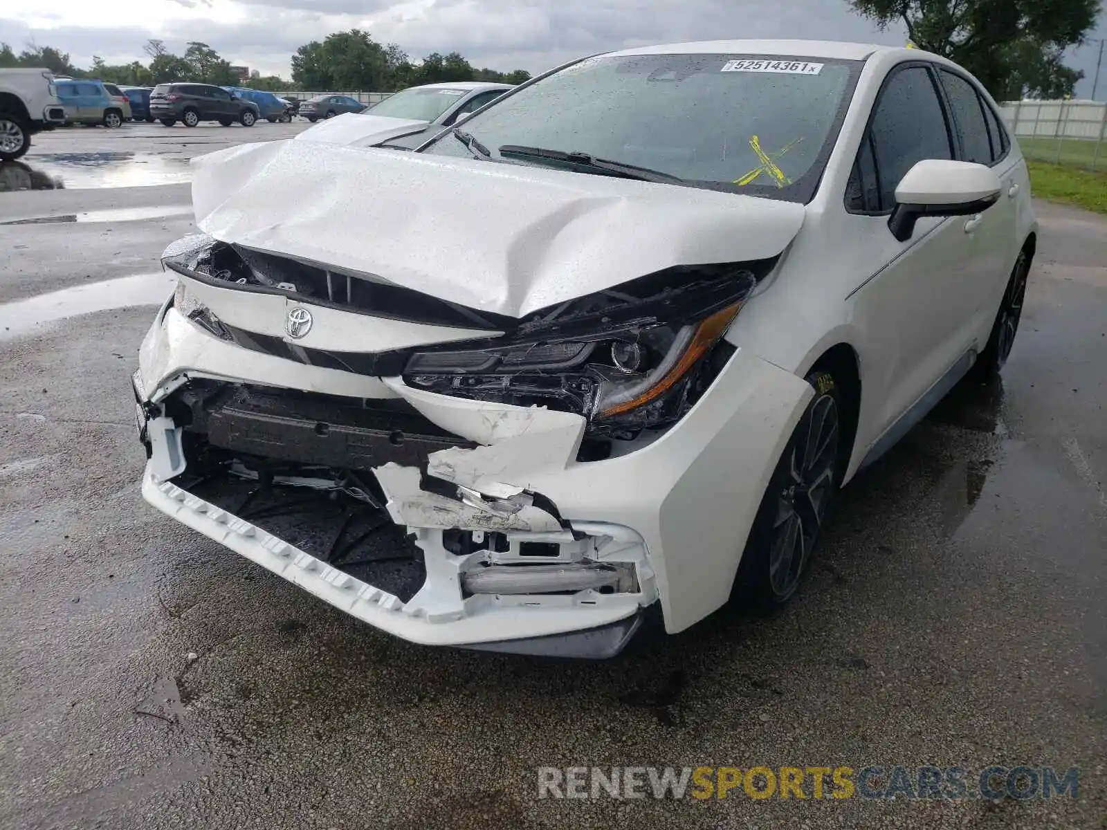 2 Photograph of a damaged car JTDS4MCE6MJ080383 TOYOTA COROLLA 2021