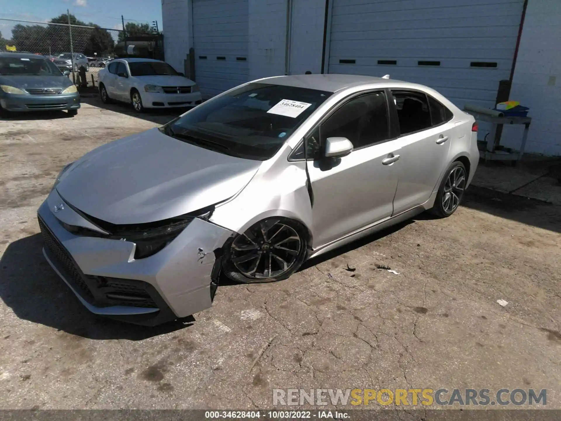 2 Photograph of a damaged car JTDS4MCE6MJ080514 TOYOTA COROLLA 2021