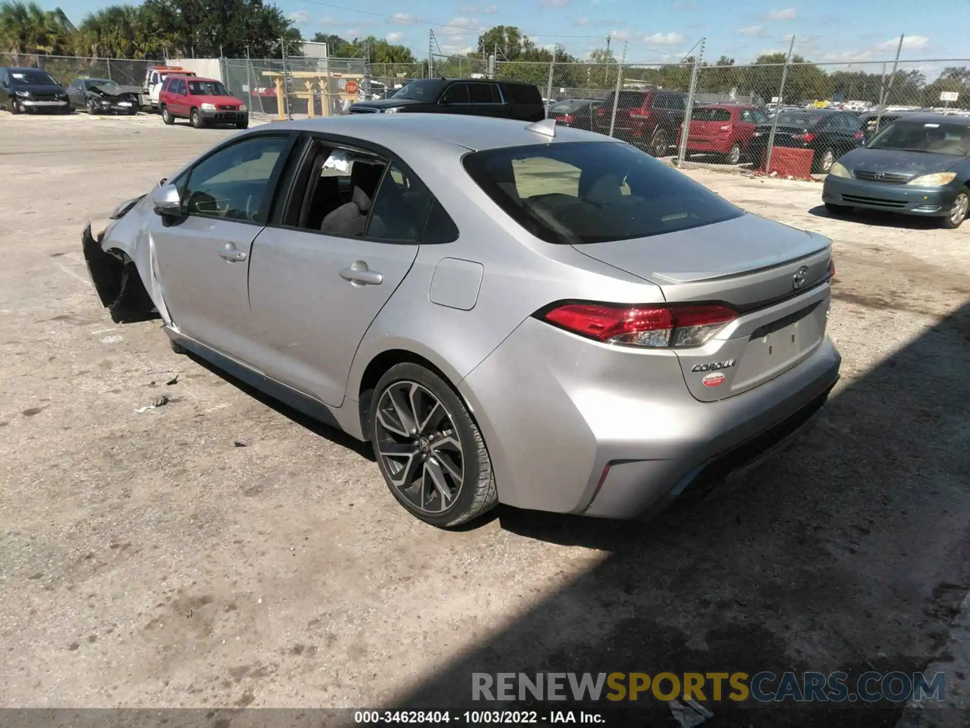 3 Photograph of a damaged car JTDS4MCE6MJ080514 TOYOTA COROLLA 2021