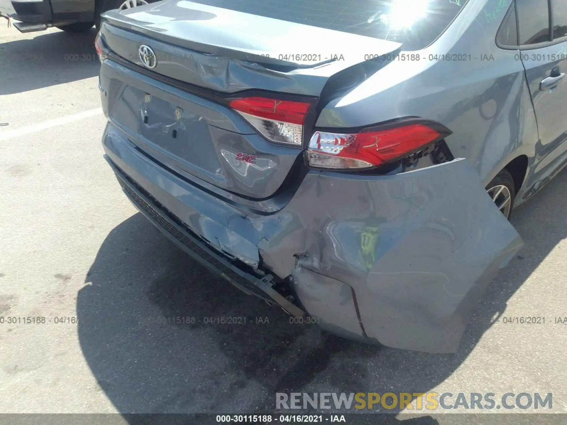 6 Photograph of a damaged car JTDS4MCE7MJ054245 TOYOTA COROLLA 2021