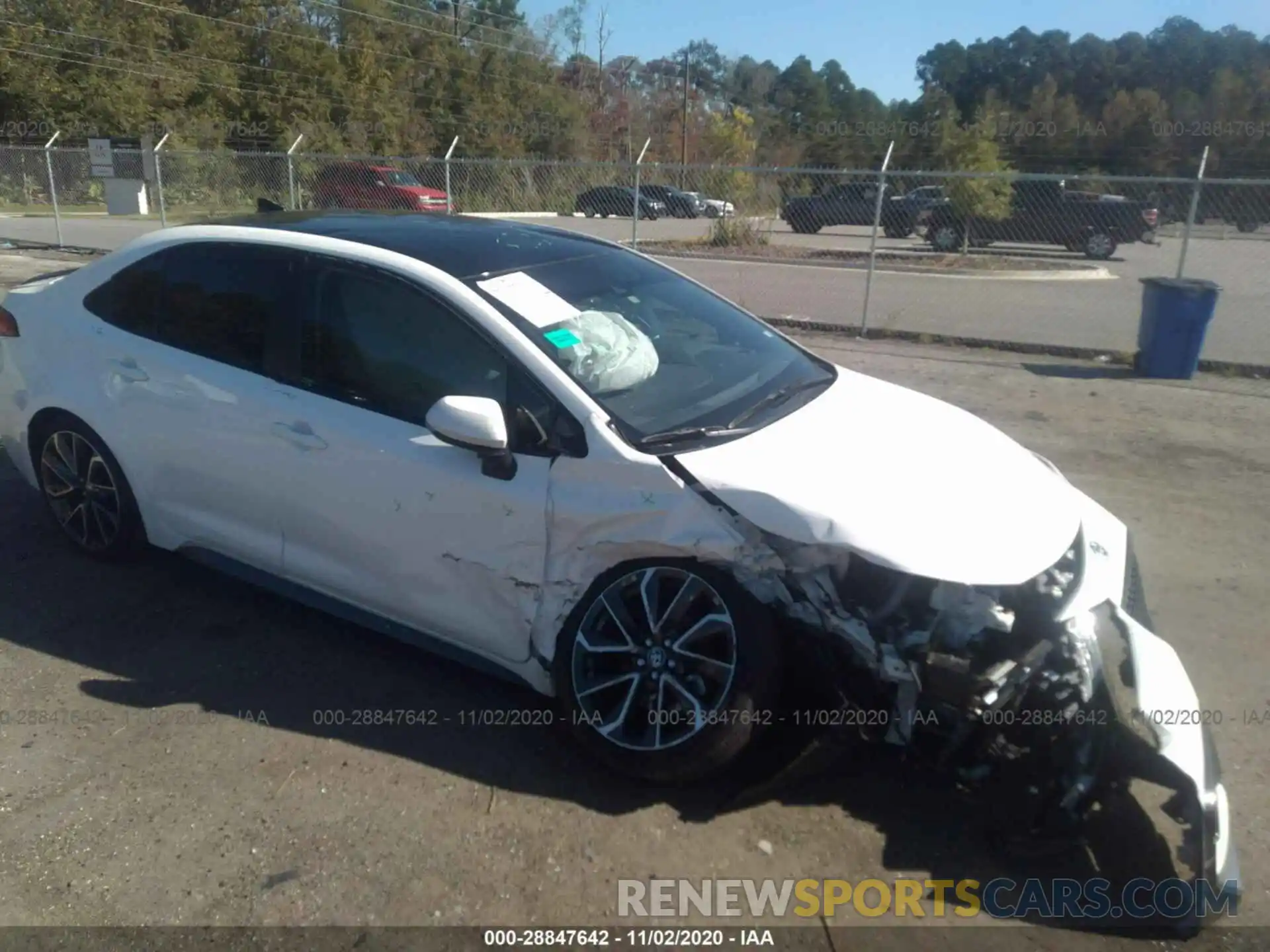 1 Photograph of a damaged car JTDS4MCE7MJ054956 TOYOTA COROLLA 2021