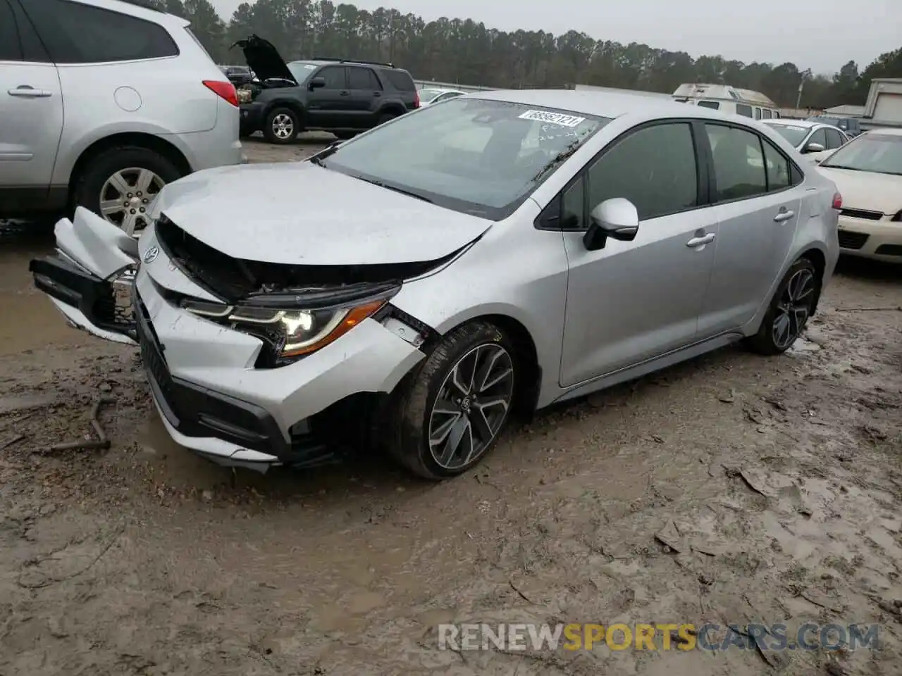 2 Photograph of a damaged car JTDS4MCE7MJ055170 TOYOTA COROLLA 2021