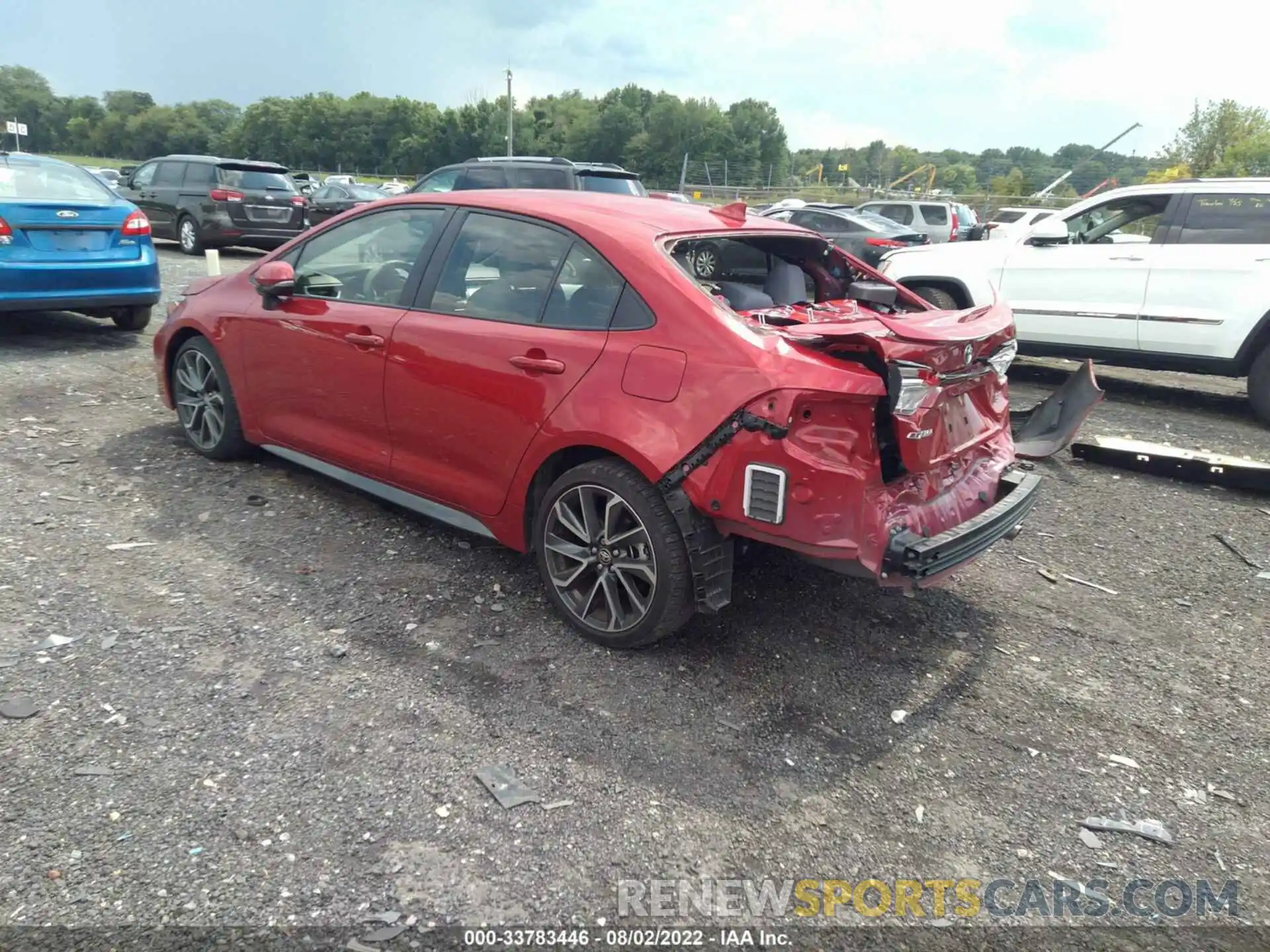 3 Photograph of a damaged car JTDS4MCE7MJ057534 TOYOTA COROLLA 2021