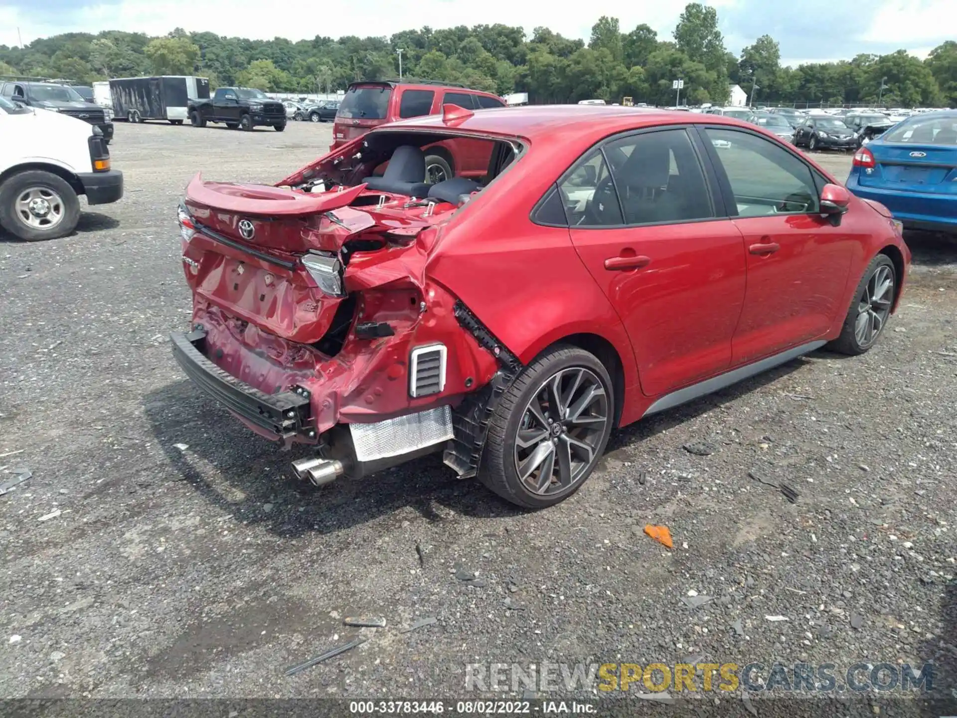 4 Photograph of a damaged car JTDS4MCE7MJ057534 TOYOTA COROLLA 2021