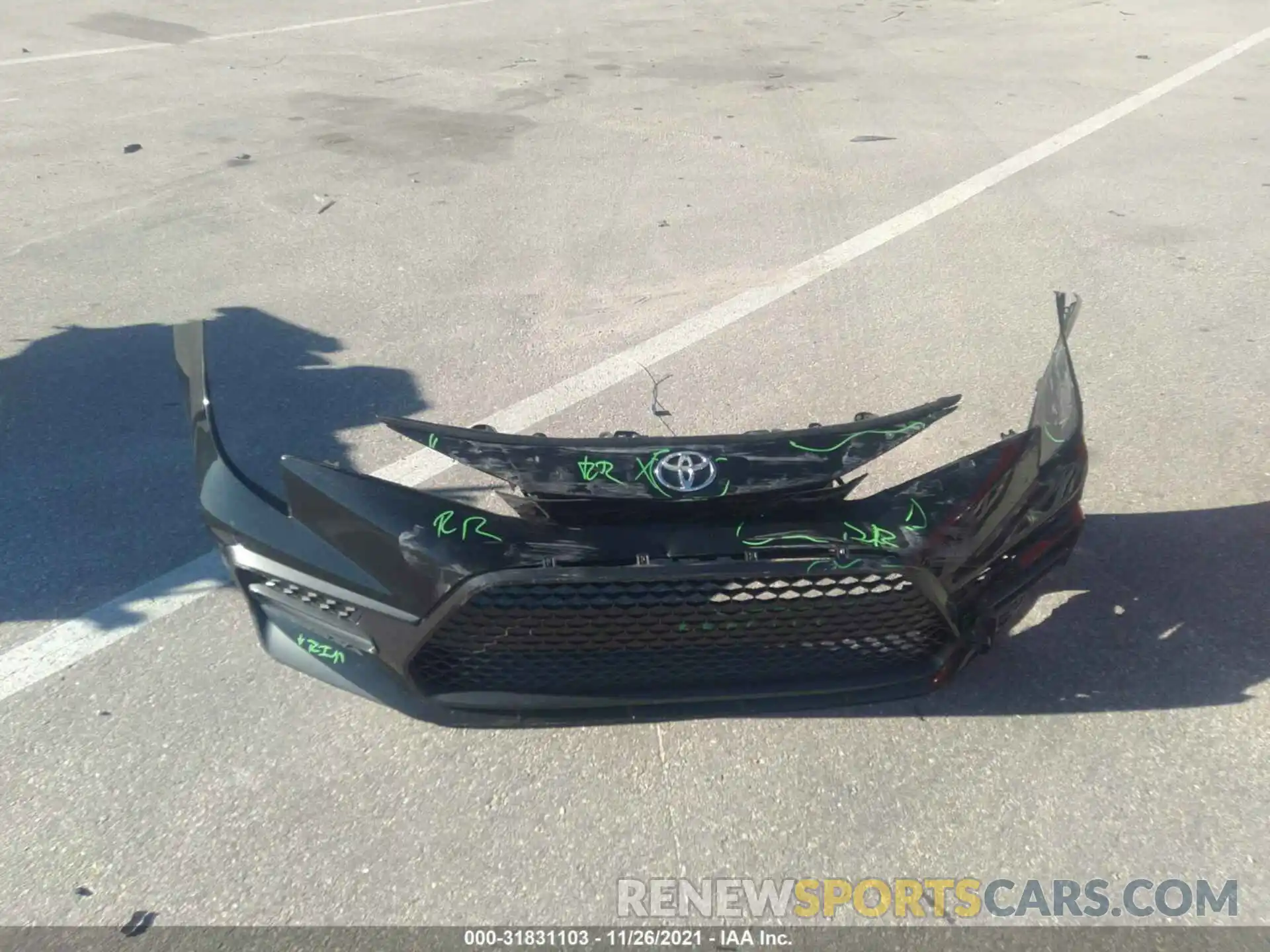 12 Photograph of a damaged car JTDS4MCE7MJ057565 TOYOTA COROLLA 2021