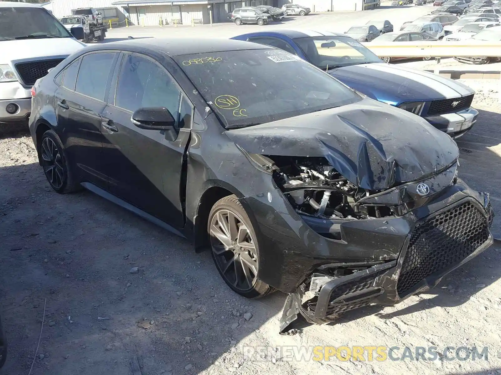 1 Photograph of a damaged car JTDS4MCE7MJ058036 TOYOTA COROLLA 2021