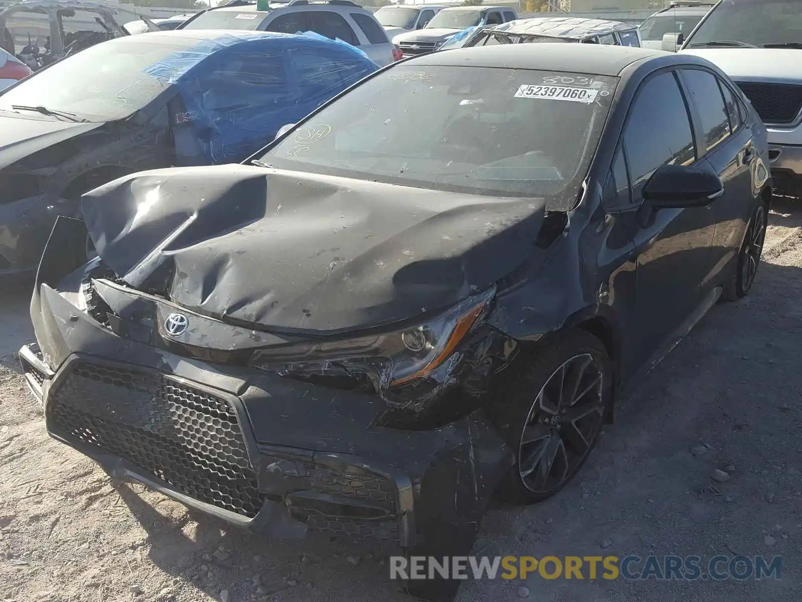 2 Photograph of a damaged car JTDS4MCE7MJ058036 TOYOTA COROLLA 2021