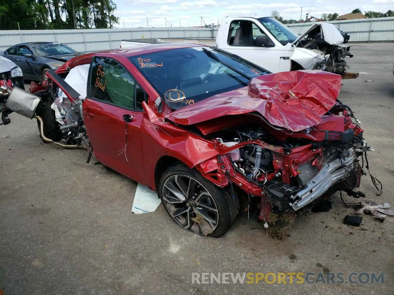 1 Photograph of a damaged car JTDS4MCE7MJ058599 TOYOTA COROLLA 2021