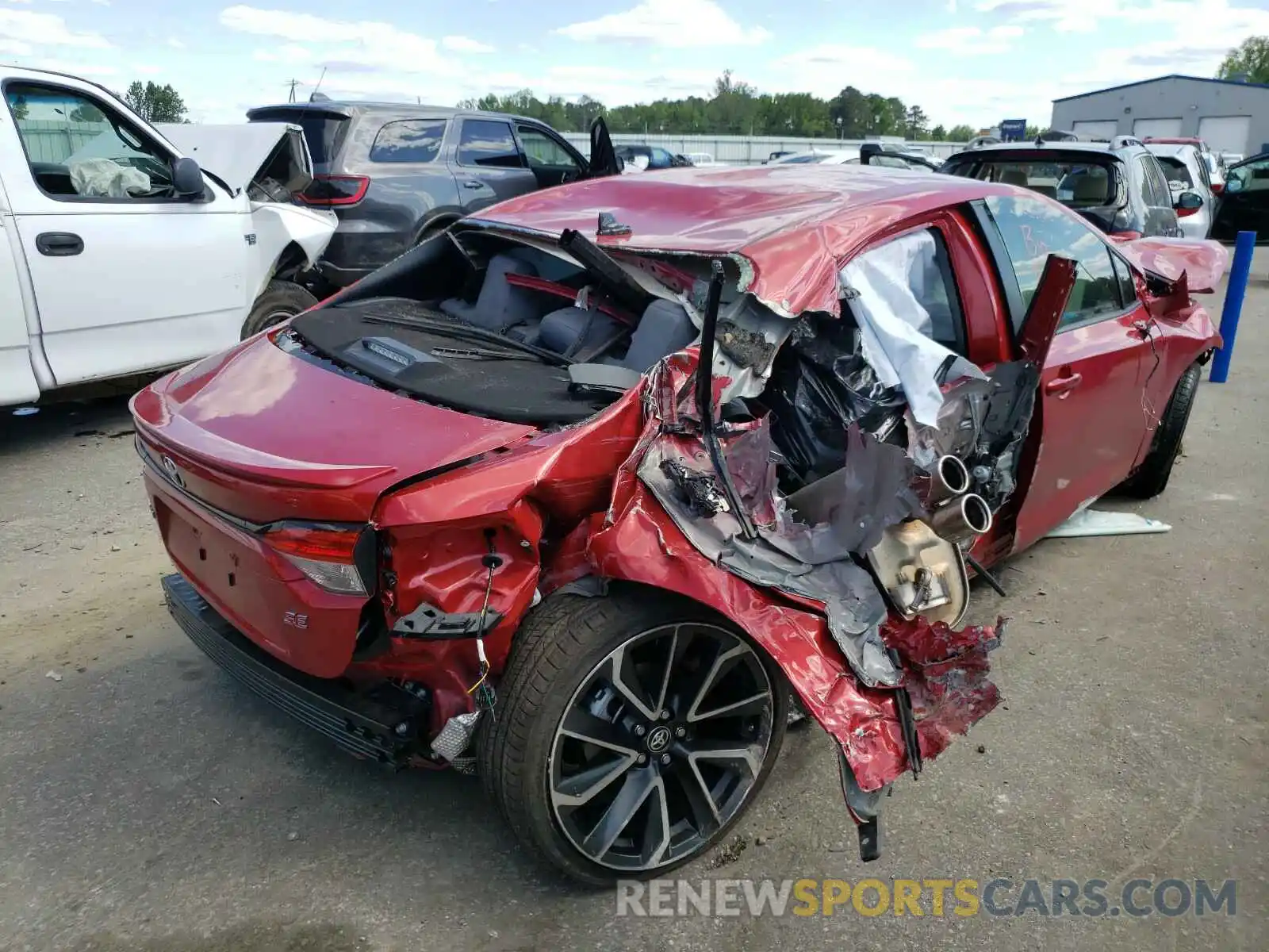 4 Photograph of a damaged car JTDS4MCE7MJ058599 TOYOTA COROLLA 2021