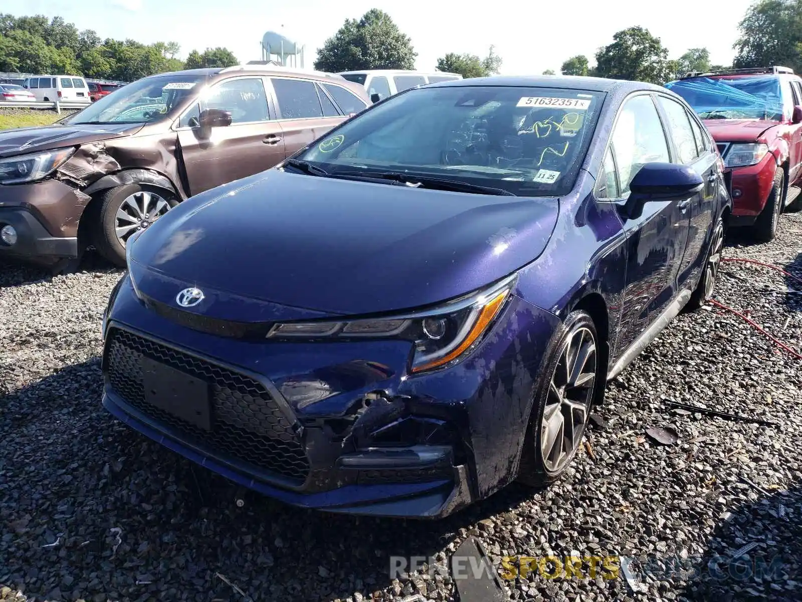 2 Photograph of a damaged car JTDS4MCE7MJ058666 TOYOTA COROLLA 2021