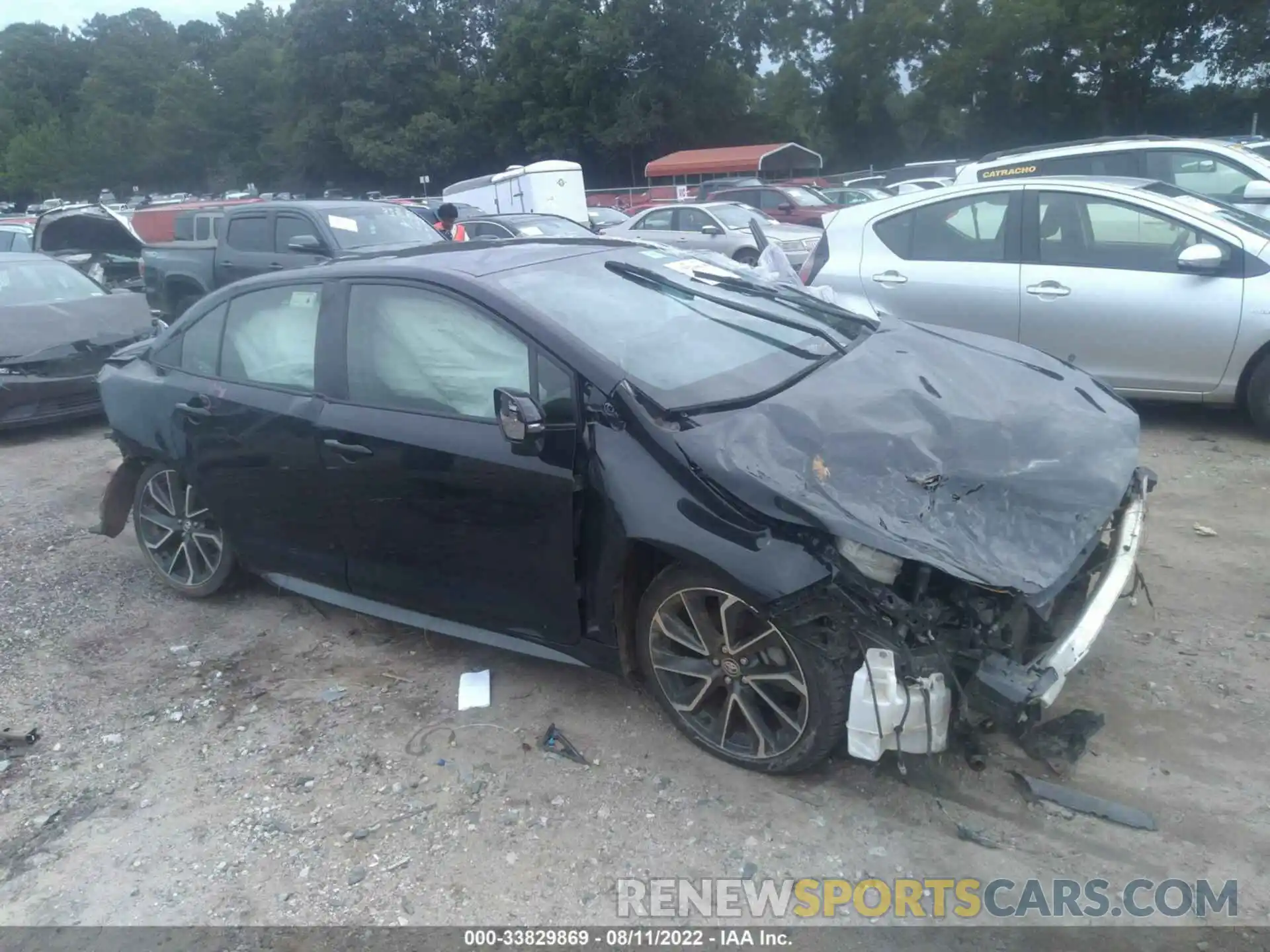 1 Photograph of a damaged car JTDS4MCE7MJ059316 TOYOTA COROLLA 2021