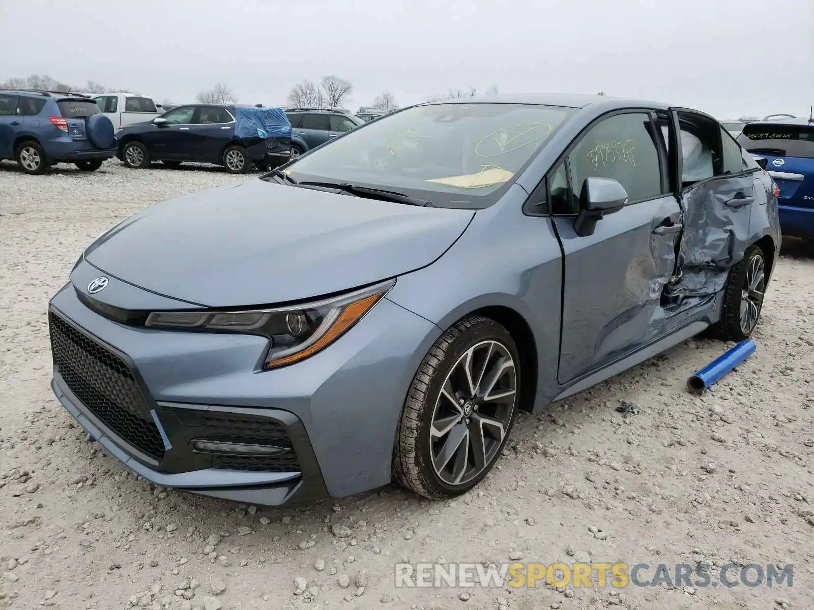 2 Photograph of a damaged car JTDS4MCE7MJ060952 TOYOTA COROLLA 2021