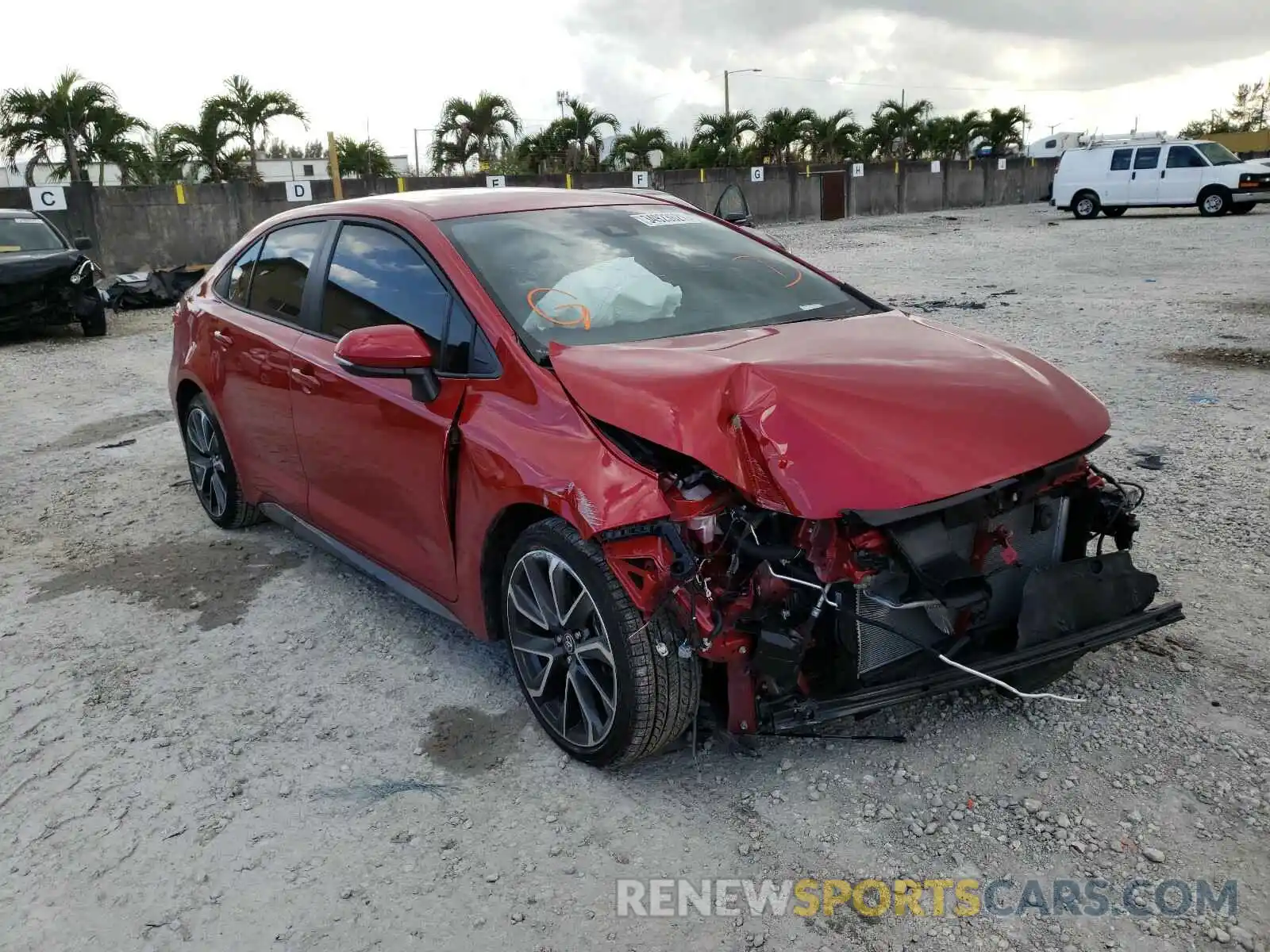 1 Photograph of a damaged car JTDS4MCE7MJ062474 TOYOTA COROLLA 2021