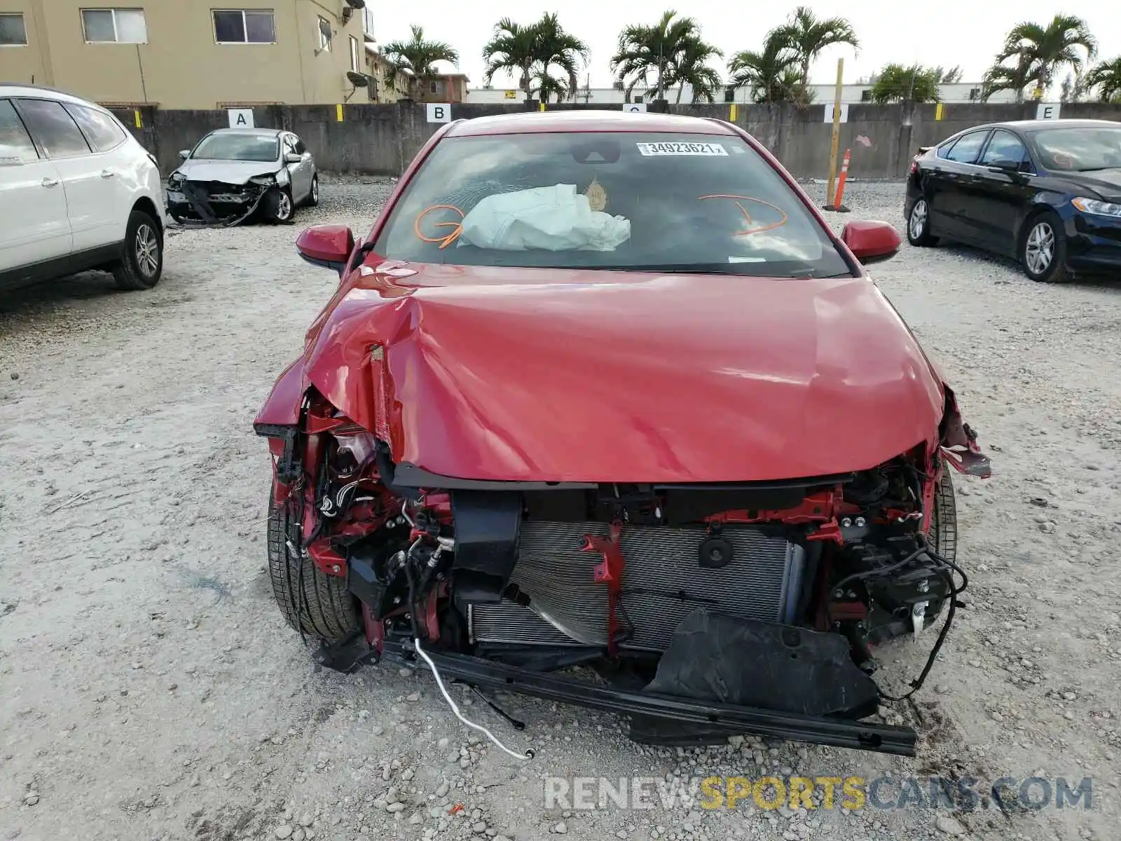 9 Photograph of a damaged car JTDS4MCE7MJ062474 TOYOTA COROLLA 2021