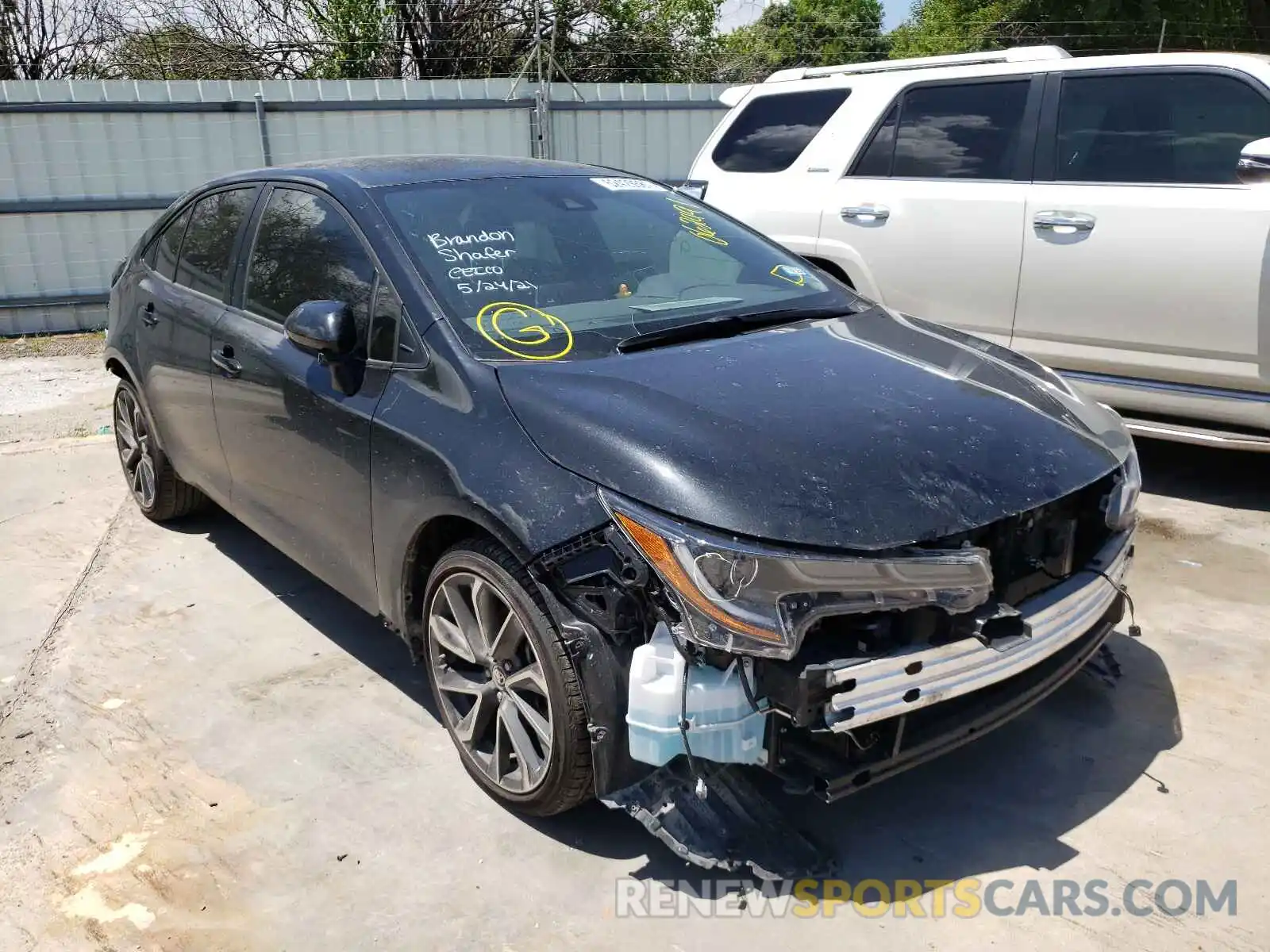 1 Photograph of a damaged car JTDS4MCE7MJ062491 TOYOTA COROLLA 2021