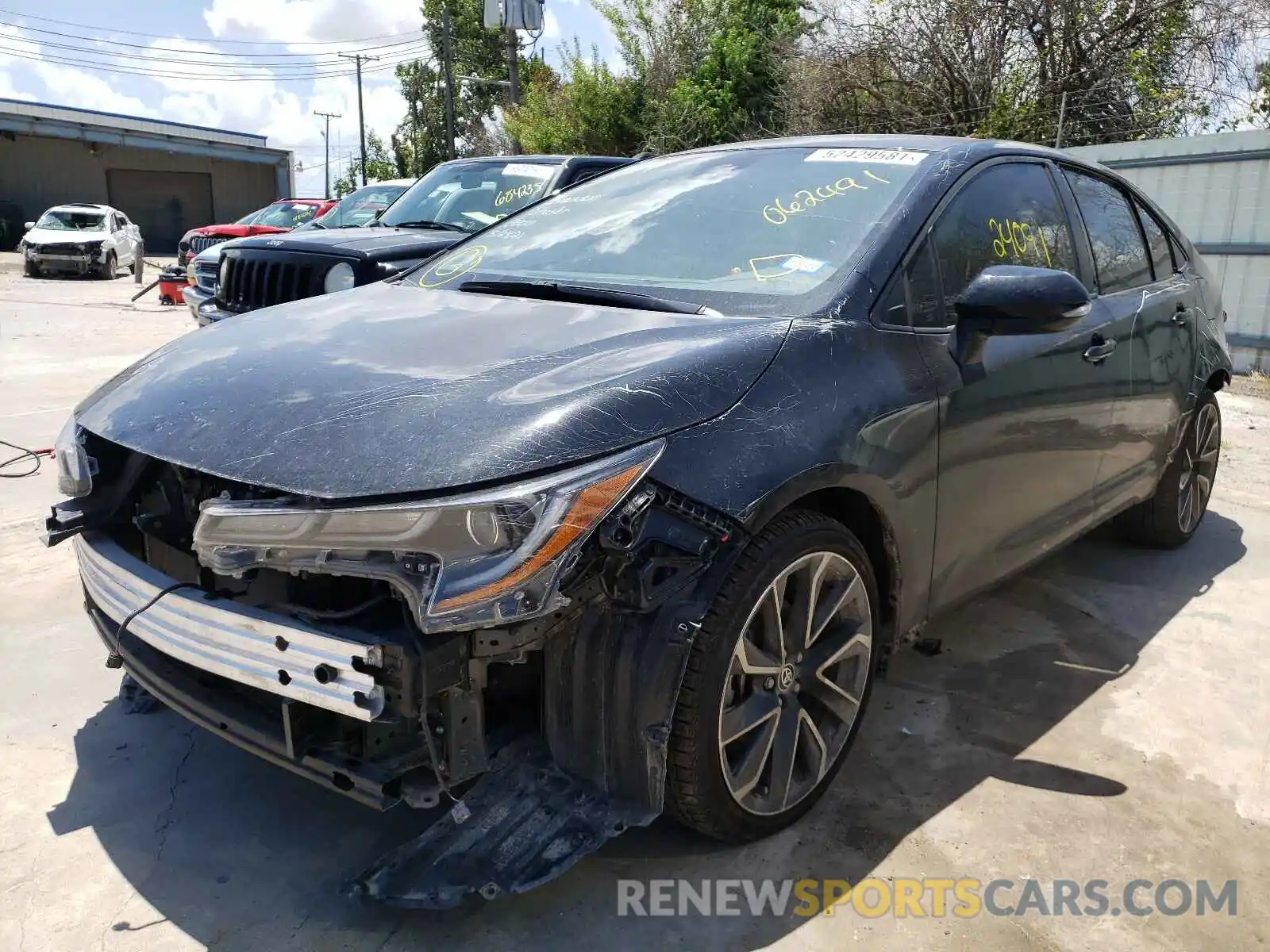 2 Photograph of a damaged car JTDS4MCE7MJ062491 TOYOTA COROLLA 2021