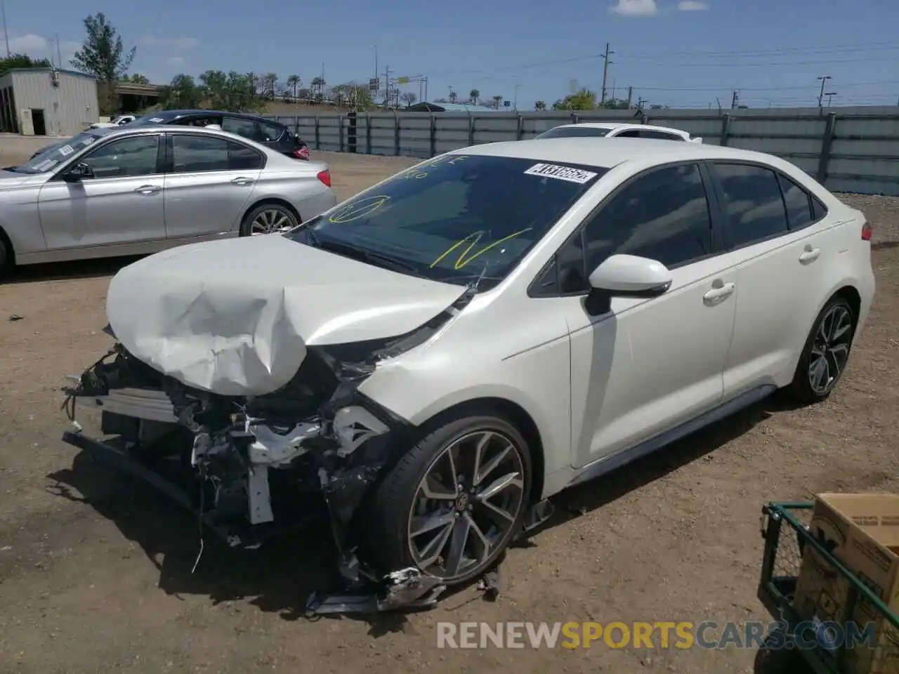 2 Photograph of a damaged car JTDS4MCE7MJ063401 TOYOTA COROLLA 2021