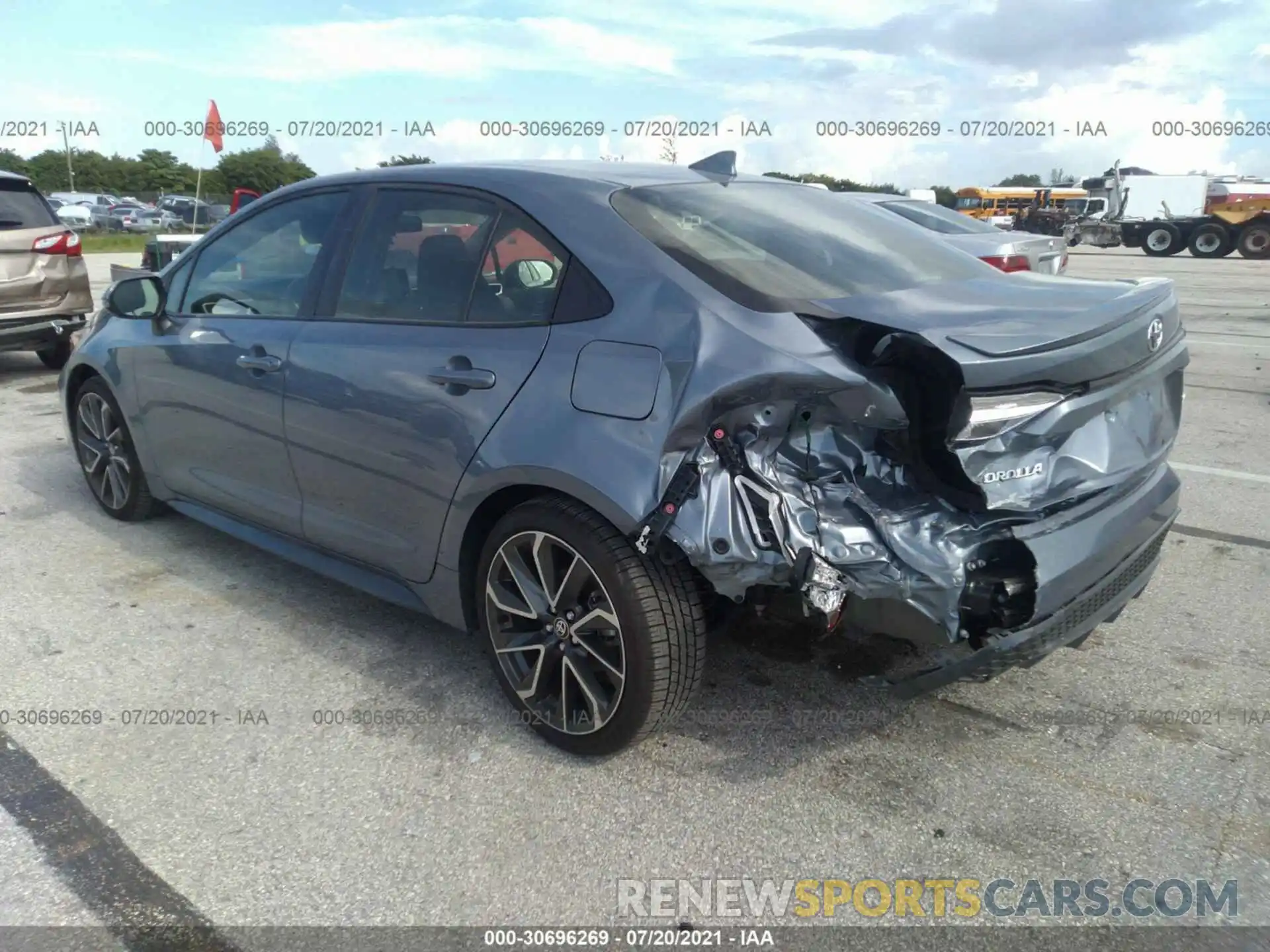 3 Photograph of a damaged car JTDS4MCE7MJ063432 TOYOTA COROLLA 2021