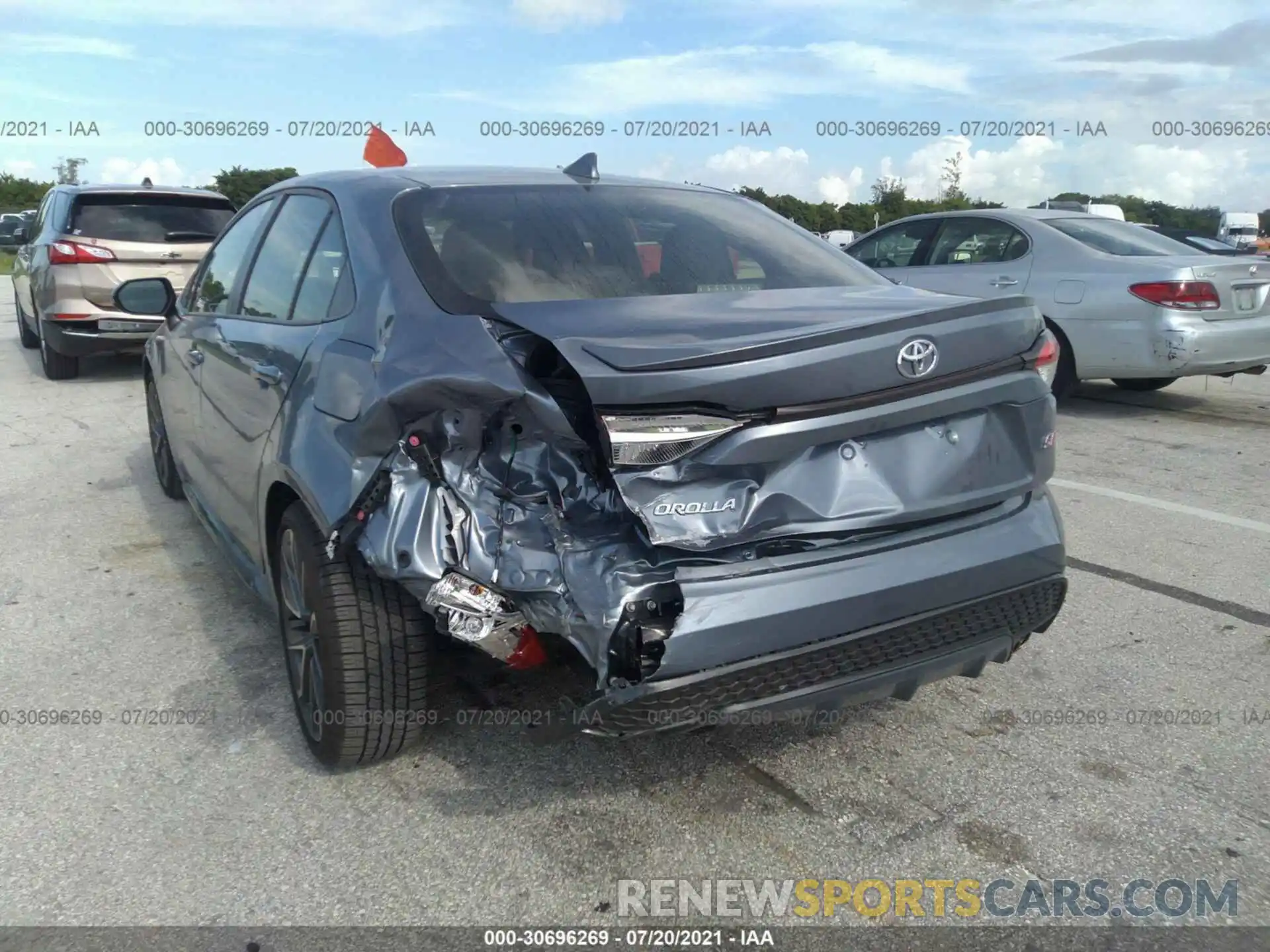 6 Photograph of a damaged car JTDS4MCE7MJ063432 TOYOTA COROLLA 2021