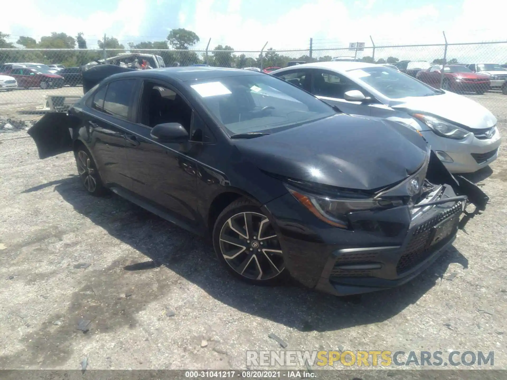 1 Photograph of a damaged car JTDS4MCE7MJ063785 TOYOTA COROLLA 2021