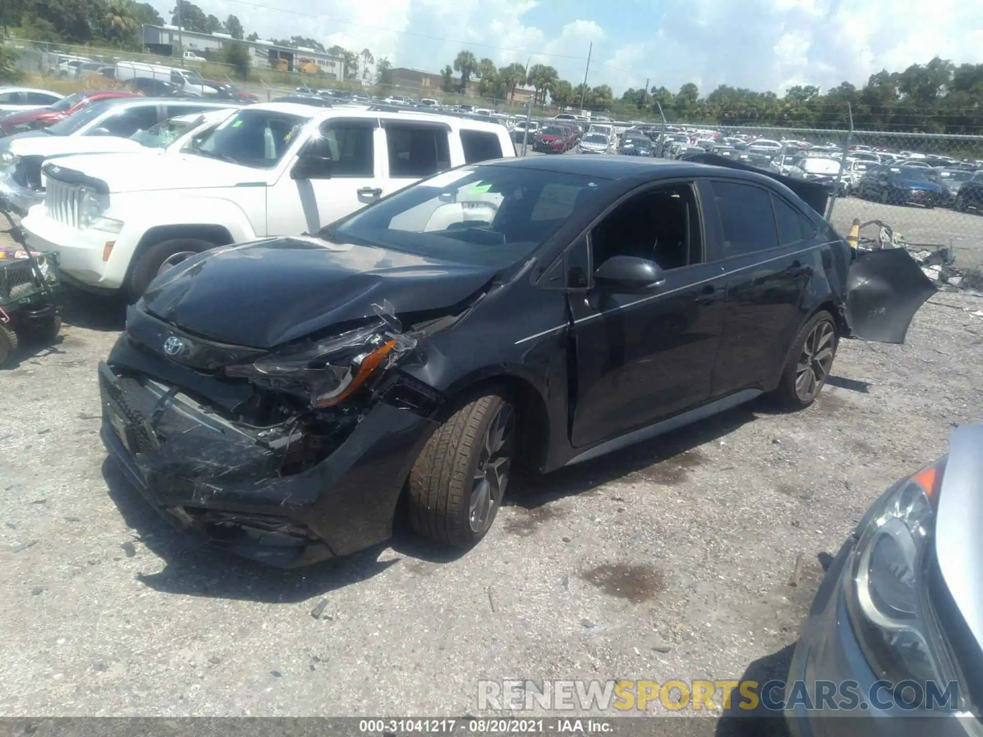 2 Photograph of a damaged car JTDS4MCE7MJ063785 TOYOTA COROLLA 2021