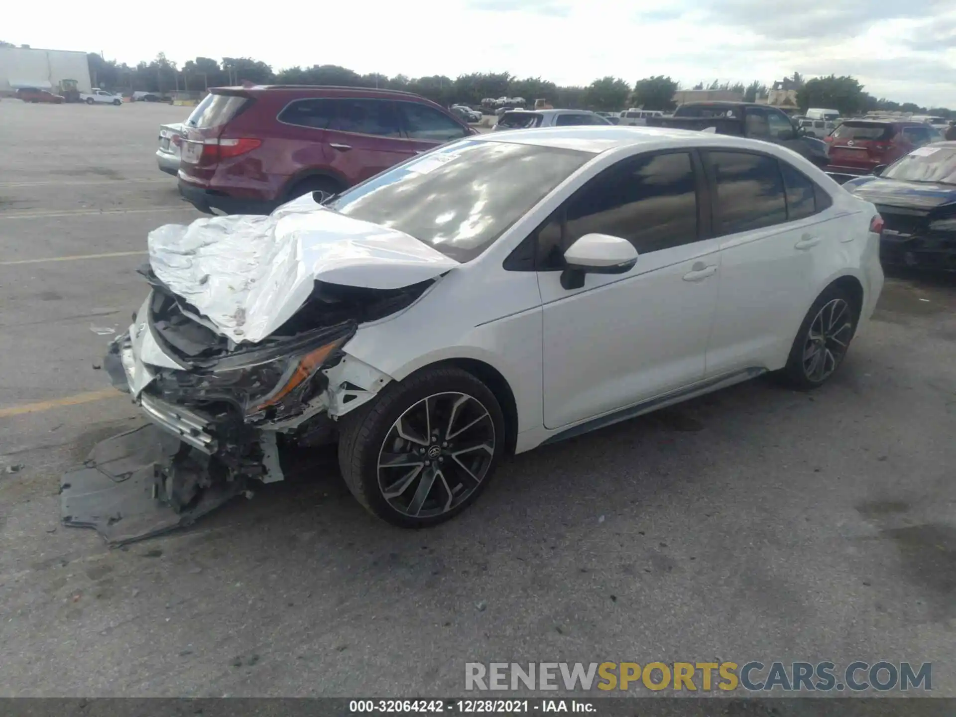 2 Photograph of a damaged car JTDS4MCE7MJ063821 TOYOTA COROLLA 2021