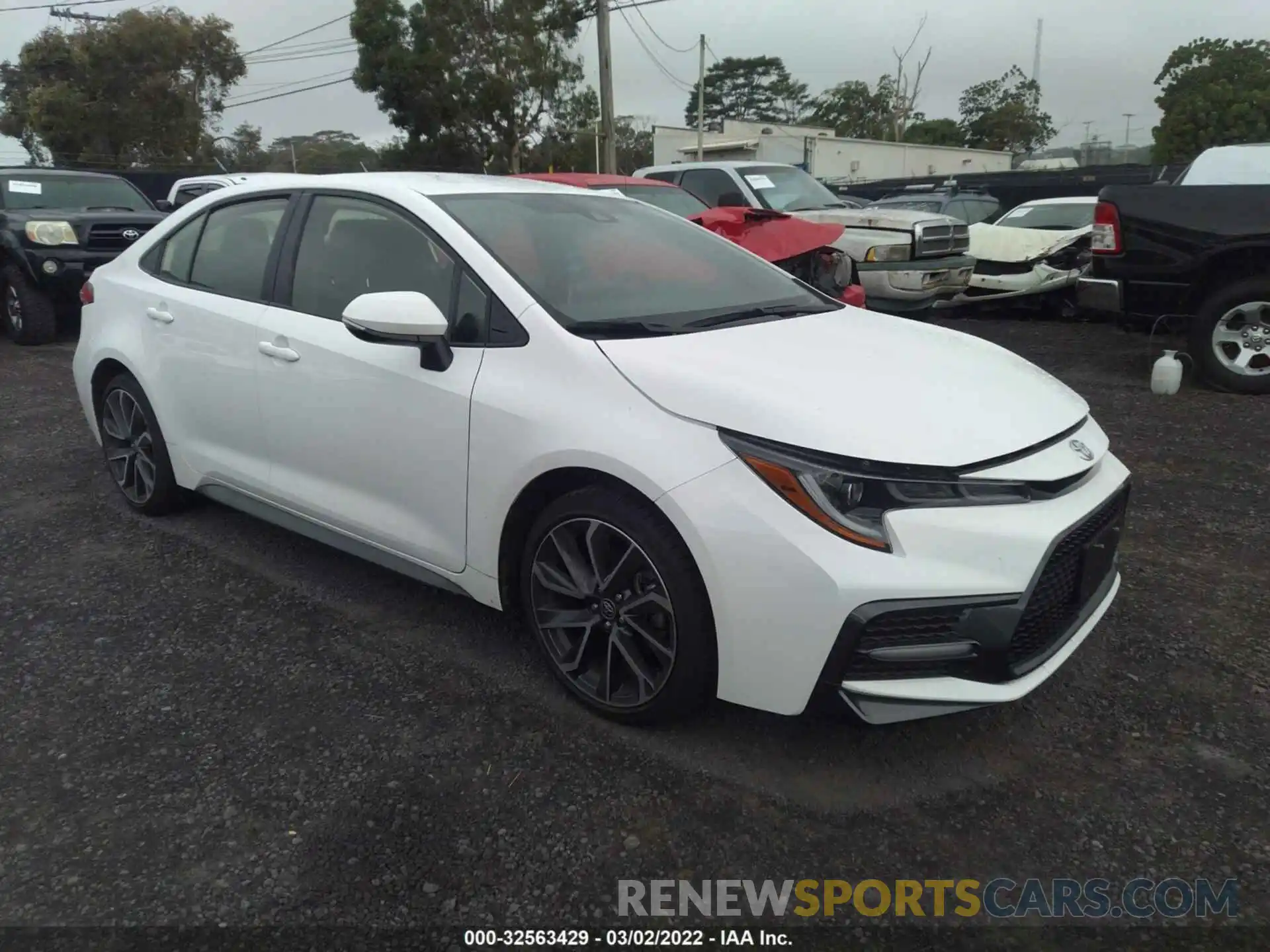 1 Photograph of a damaged car JTDS4MCE7MJ063916 TOYOTA COROLLA 2021