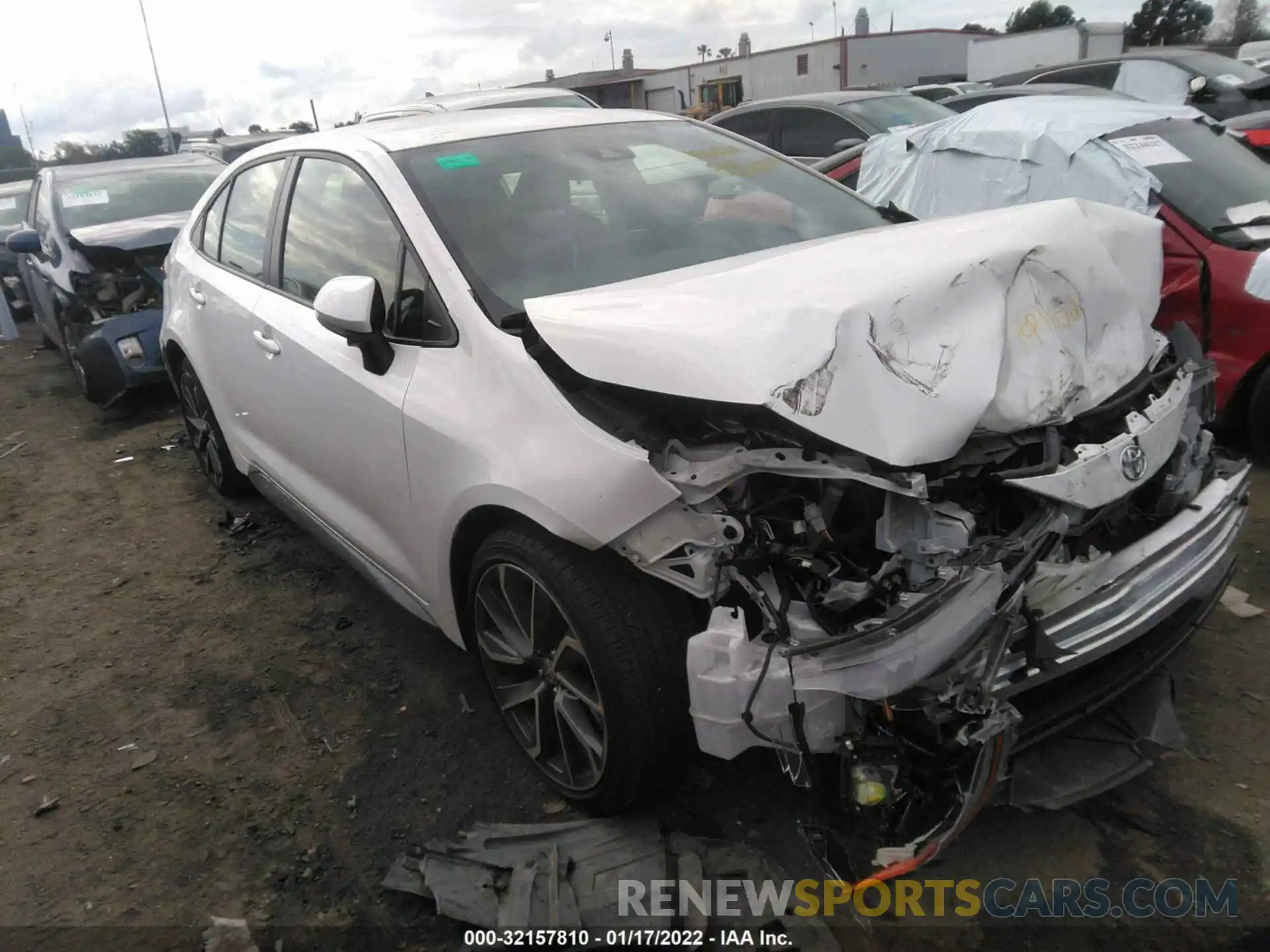 1 Photograph of a damaged car JTDS4MCE7MJ063978 TOYOTA COROLLA 2021