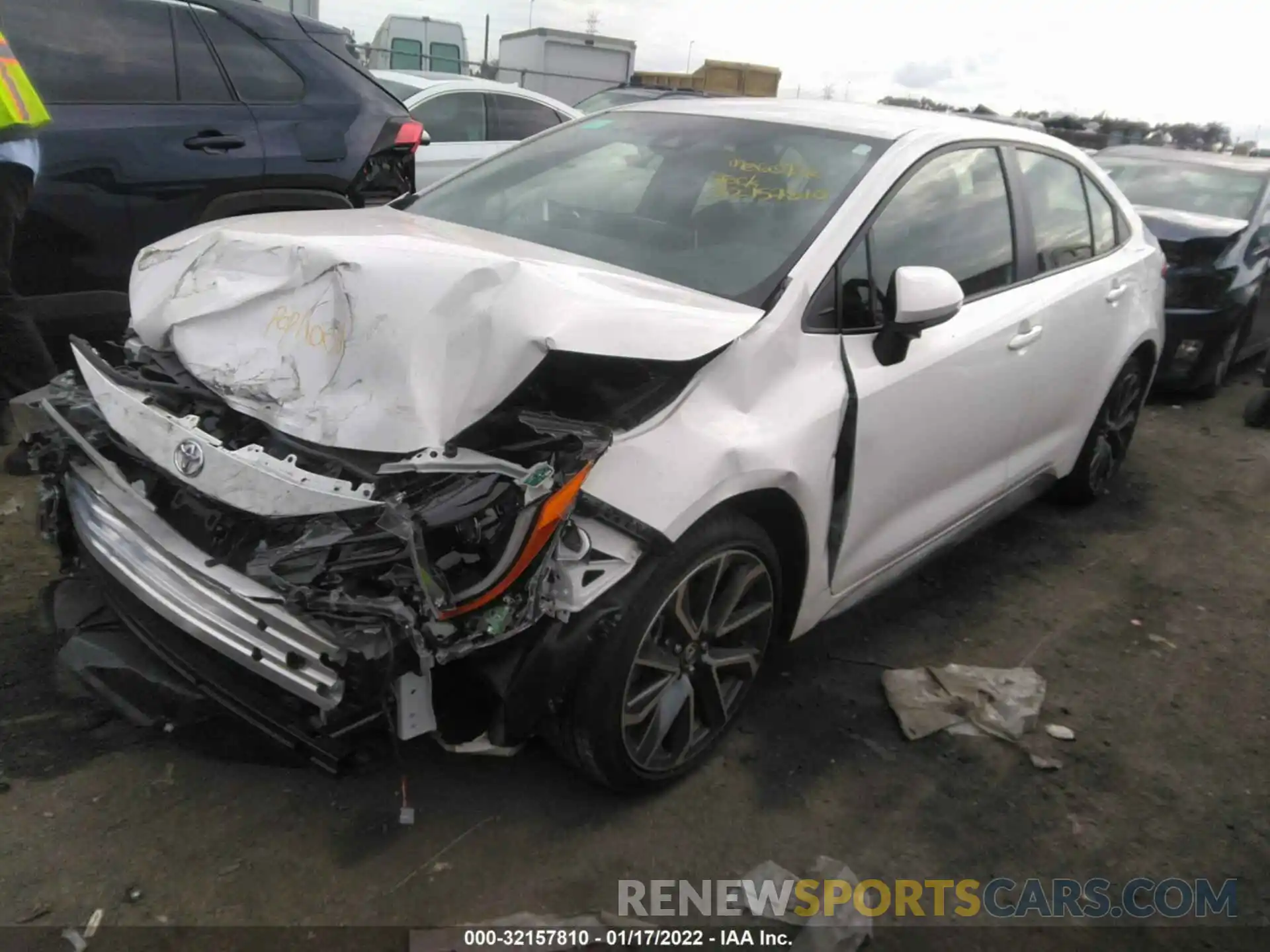 2 Photograph of a damaged car JTDS4MCE7MJ063978 TOYOTA COROLLA 2021