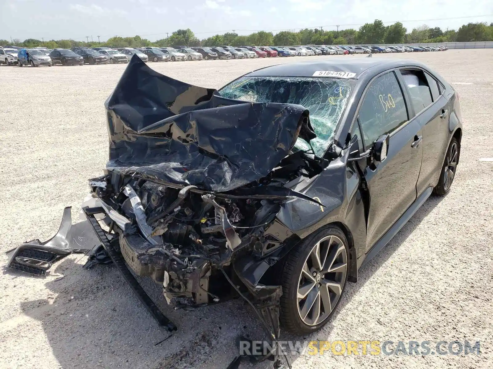 2 Photograph of a damaged car JTDS4MCE7MJ065228 TOYOTA COROLLA 2021