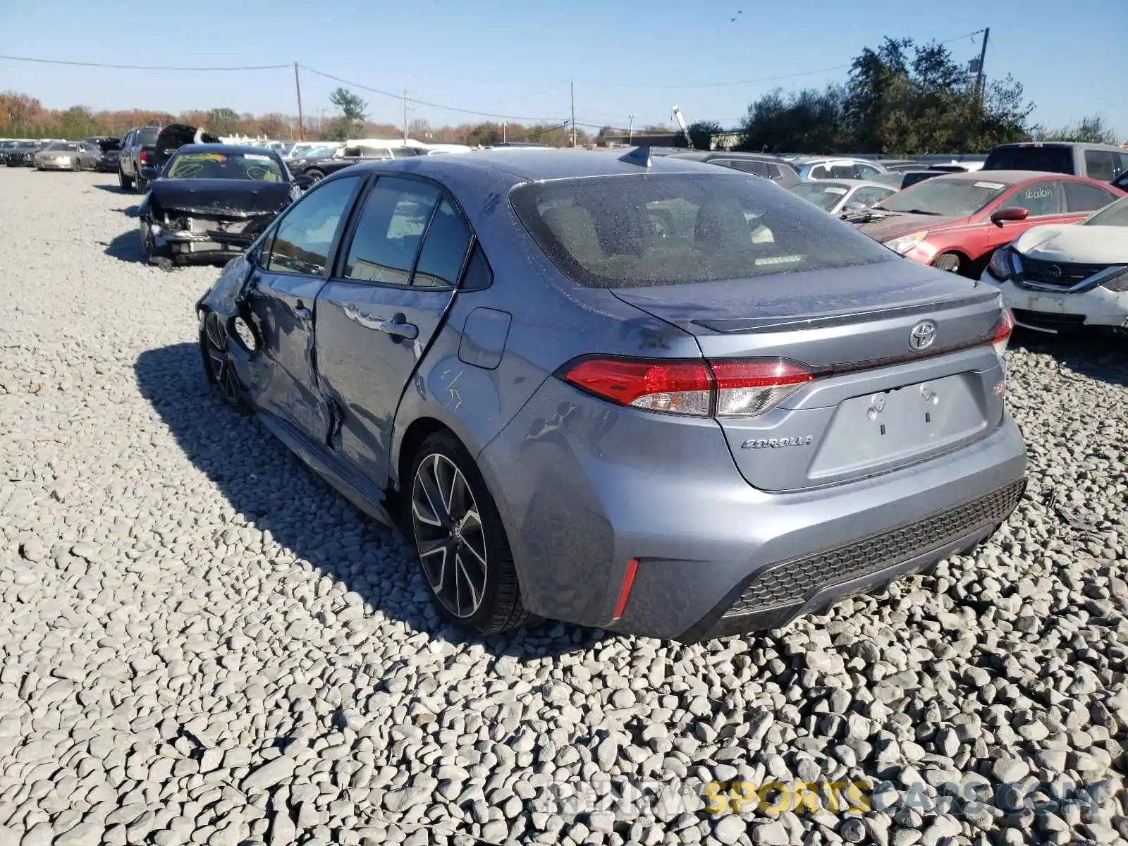 3 Photograph of a damaged car JTDS4MCE7MJ066069 TOYOTA COROLLA 2021