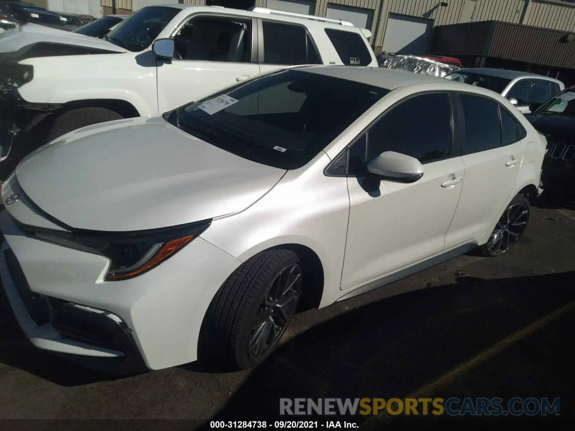 2 Photograph of a damaged car JTDS4MCE7MJ067173 TOYOTA COROLLA 2021