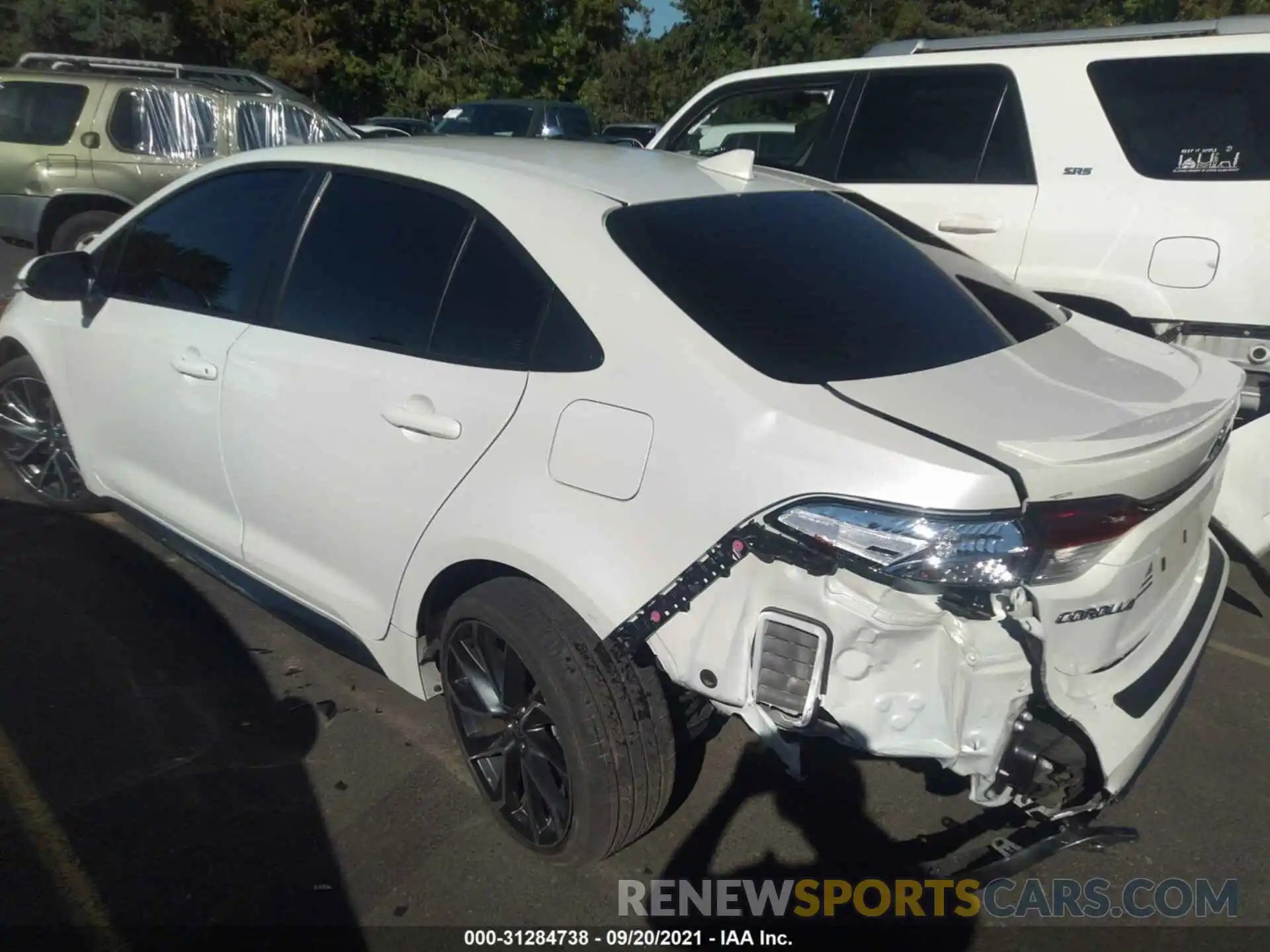 3 Photograph of a damaged car JTDS4MCE7MJ067173 TOYOTA COROLLA 2021