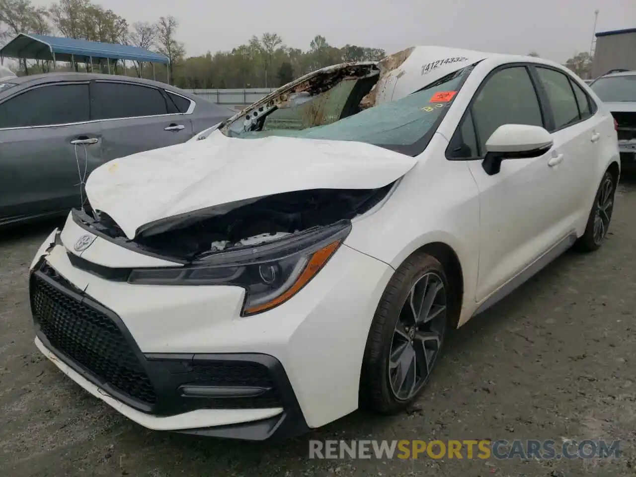 2 Photograph of a damaged car JTDS4MCE7MJ067741 TOYOTA COROLLA 2021