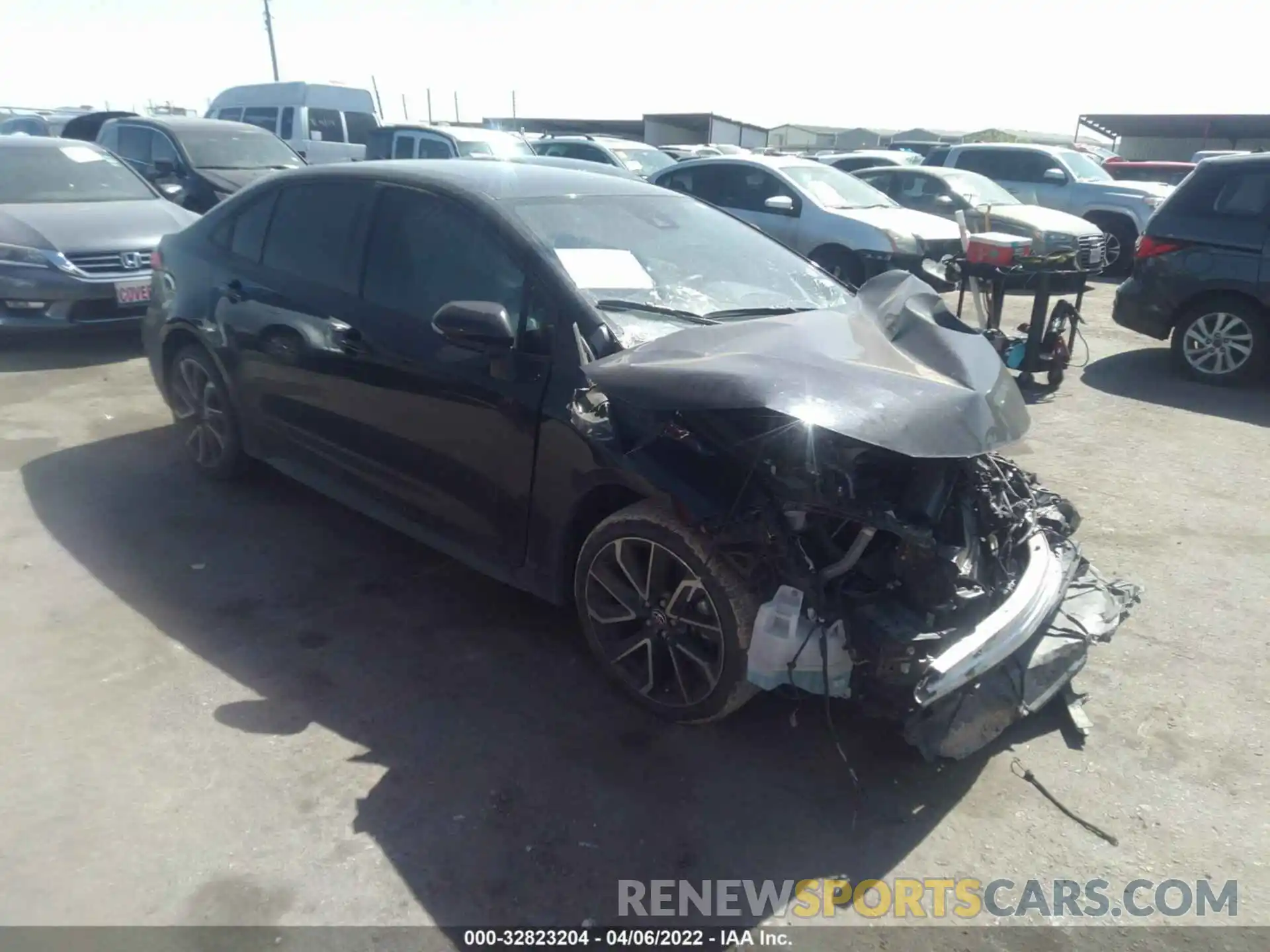 1 Photograph of a damaged car JTDS4MCE7MJ069943 TOYOTA COROLLA 2021