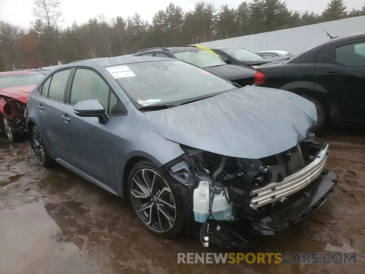 1 Photograph of a damaged car JTDS4MCE7MJ070364 TOYOTA COROLLA 2021