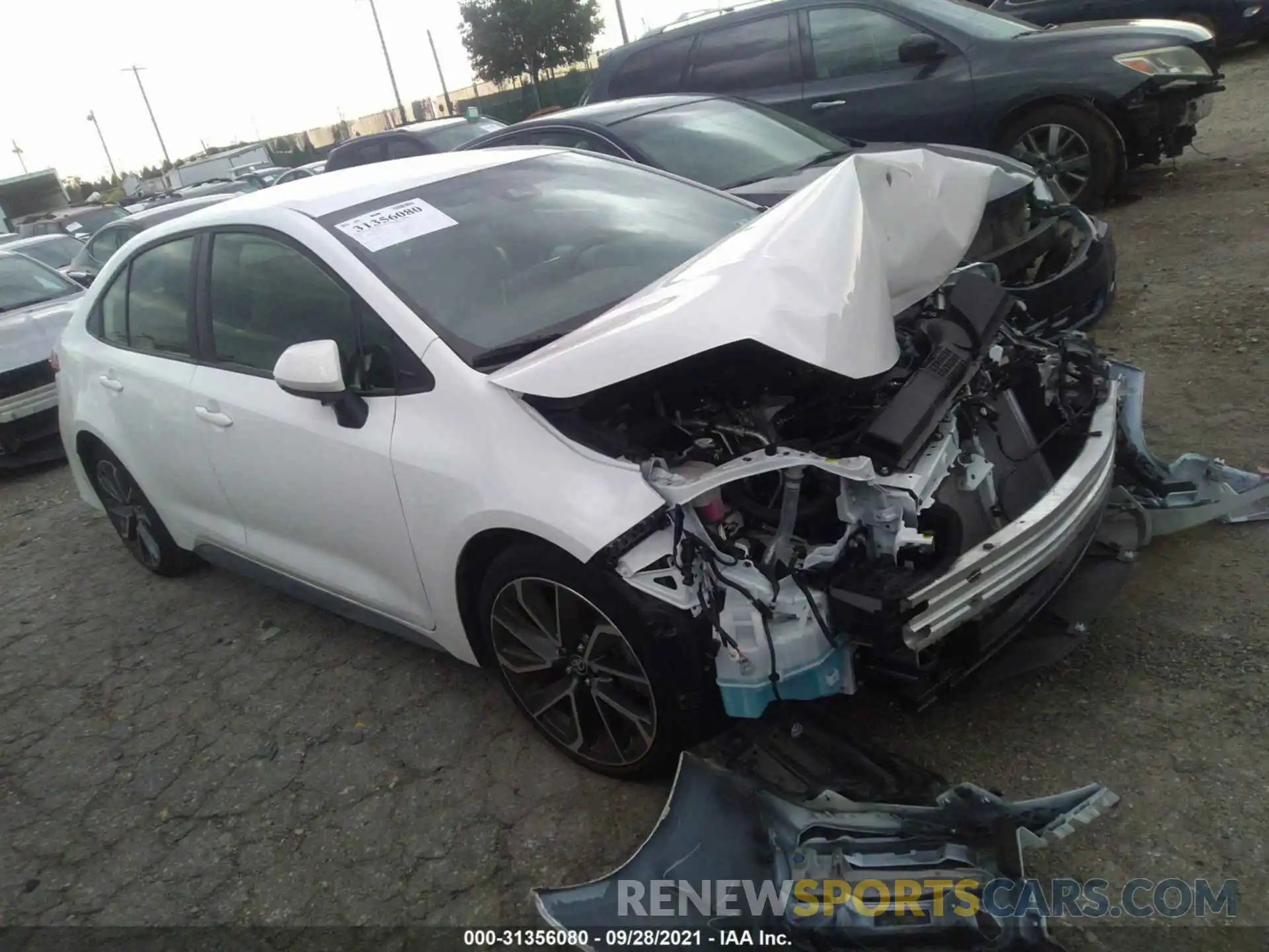 1 Photograph of a damaged car JTDS4MCE7MJ071093 TOYOTA COROLLA 2021