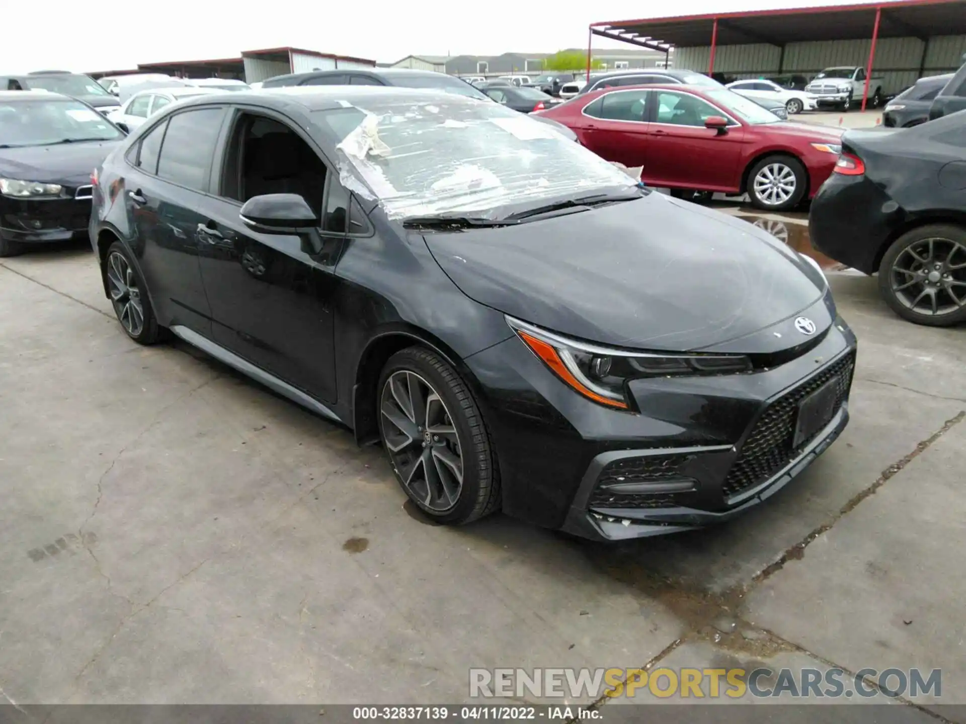 1 Photograph of a damaged car JTDS4MCE7MJ073183 TOYOTA COROLLA 2021