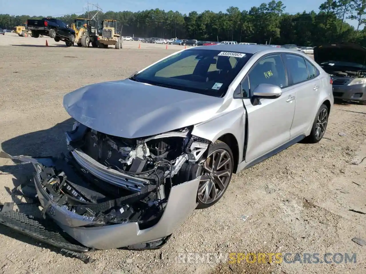 2 Photograph of a damaged car JTDS4MCE7MJ074480 TOYOTA COROLLA 2021