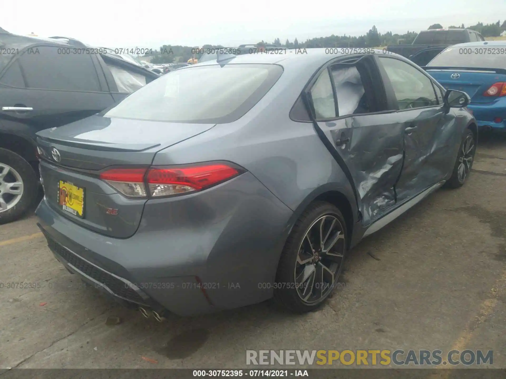 4 Photograph of a damaged car JTDS4MCE7MJ076679 TOYOTA COROLLA 2021