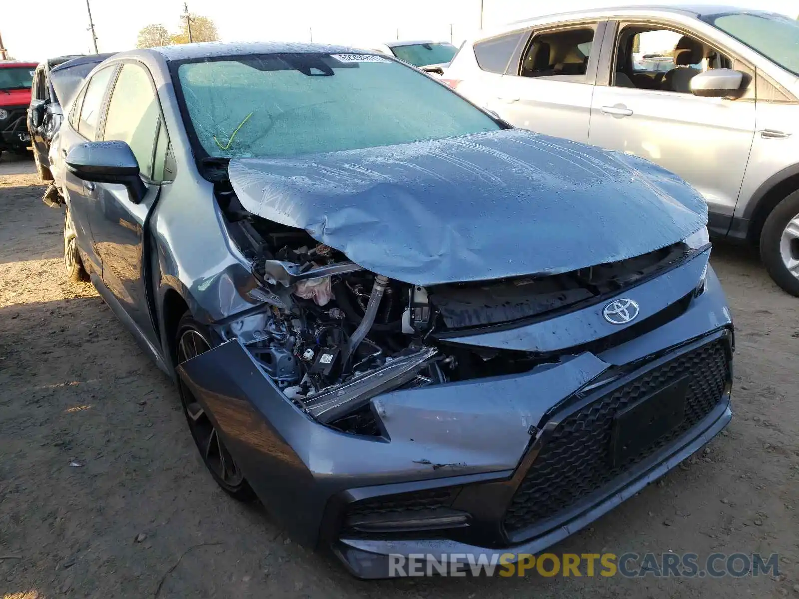 1 Photograph of a damaged car JTDS4MCE7MJ076729 TOYOTA COROLLA 2021