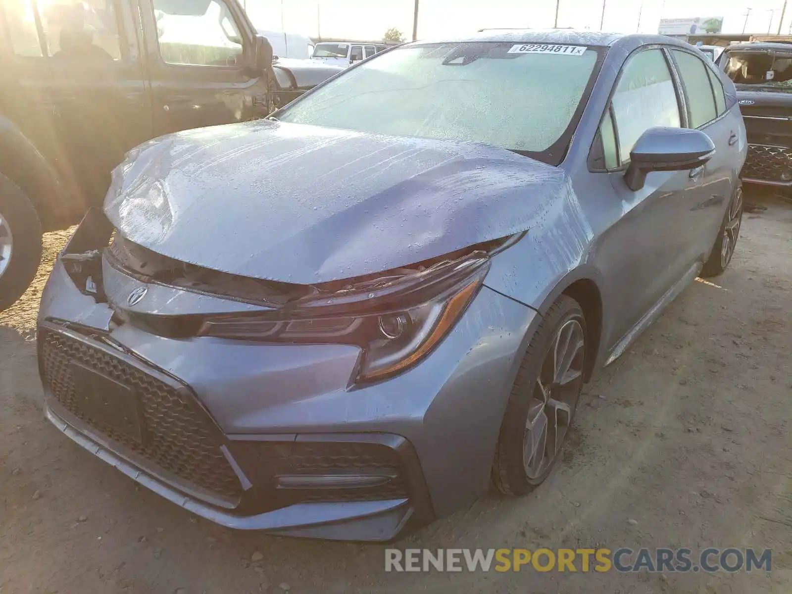 2 Photograph of a damaged car JTDS4MCE7MJ076729 TOYOTA COROLLA 2021