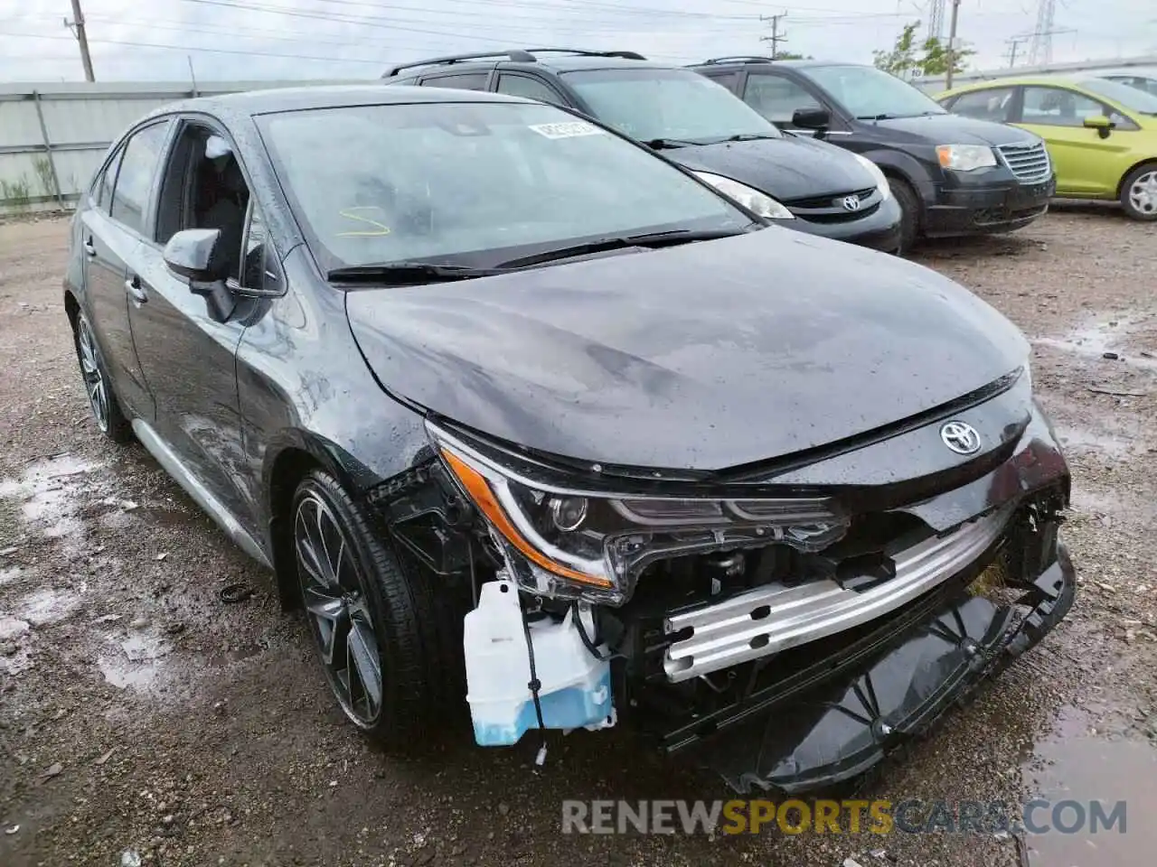 1 Photograph of a damaged car JTDS4MCE7MJ077122 TOYOTA COROLLA 2021