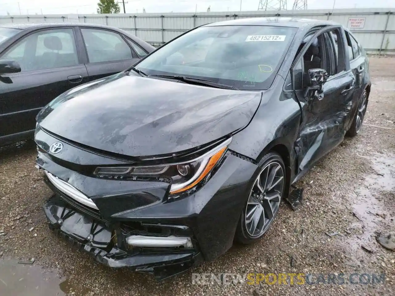 2 Photograph of a damaged car JTDS4MCE7MJ077122 TOYOTA COROLLA 2021