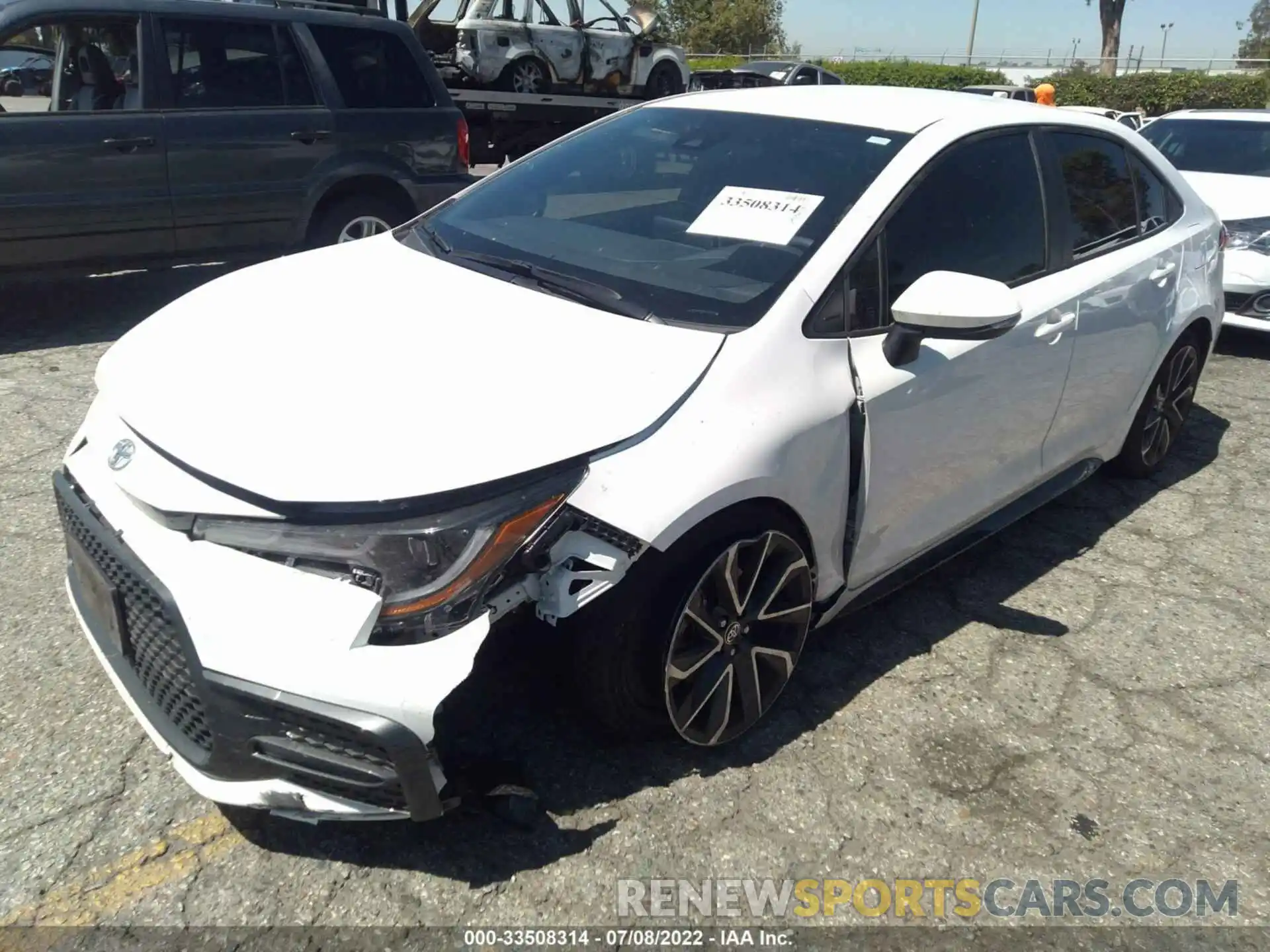 2 Photograph of a damaged car JTDS4MCE7MJ078741 TOYOTA COROLLA 2021