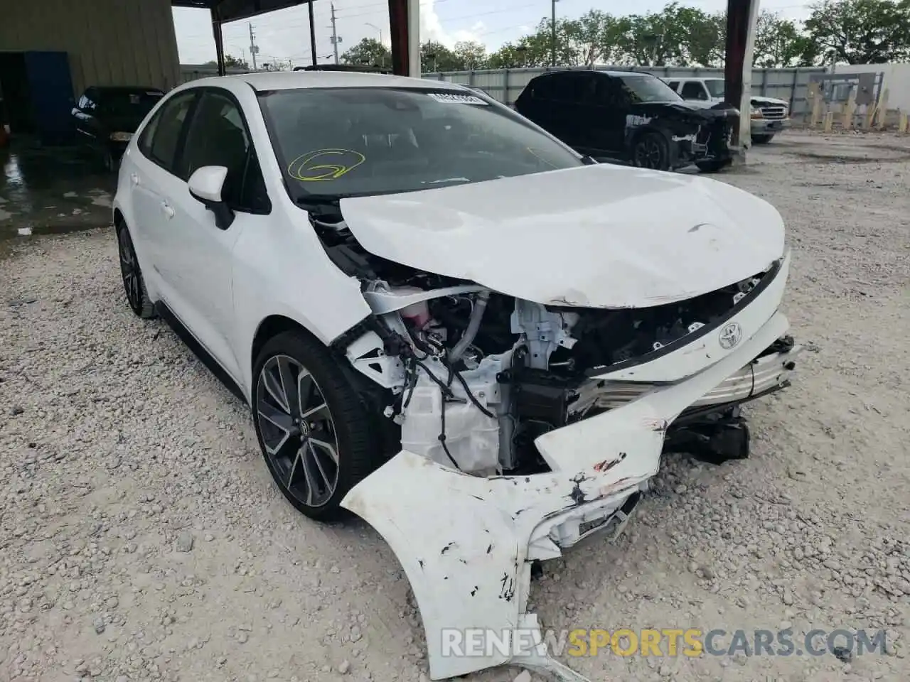 1 Photograph of a damaged car JTDS4MCE7MJ080697 TOYOTA COROLLA 2021